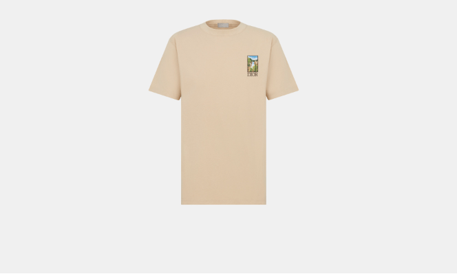 image of Dior O1Bcso1Str0324 T-Shirt In Beige, Men's (Size Small)