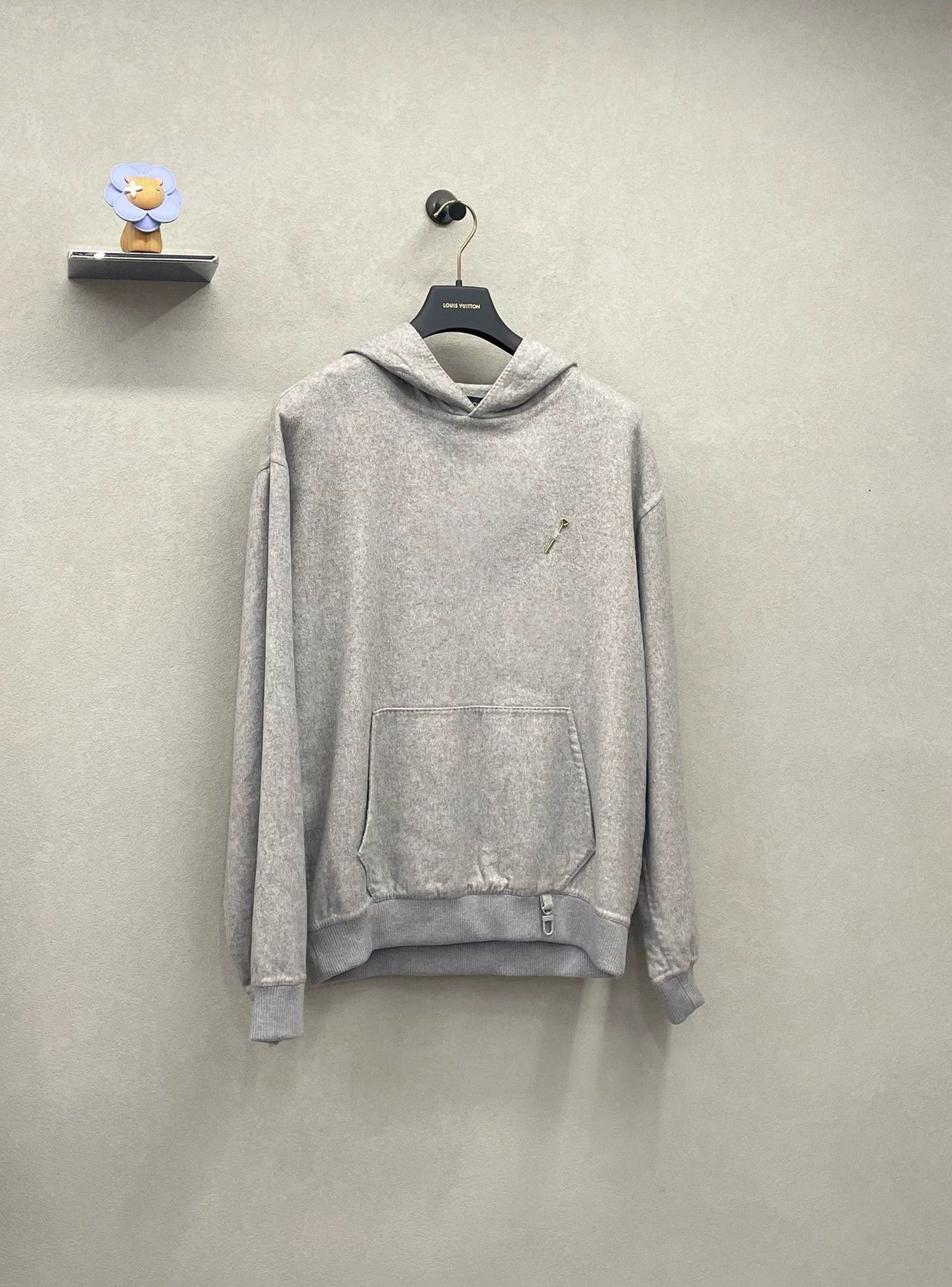 Louis Vuitton gray cashmere hoodie from louis vuitton Size US L / EU 52-54 / 3 - 3 Thumbnail