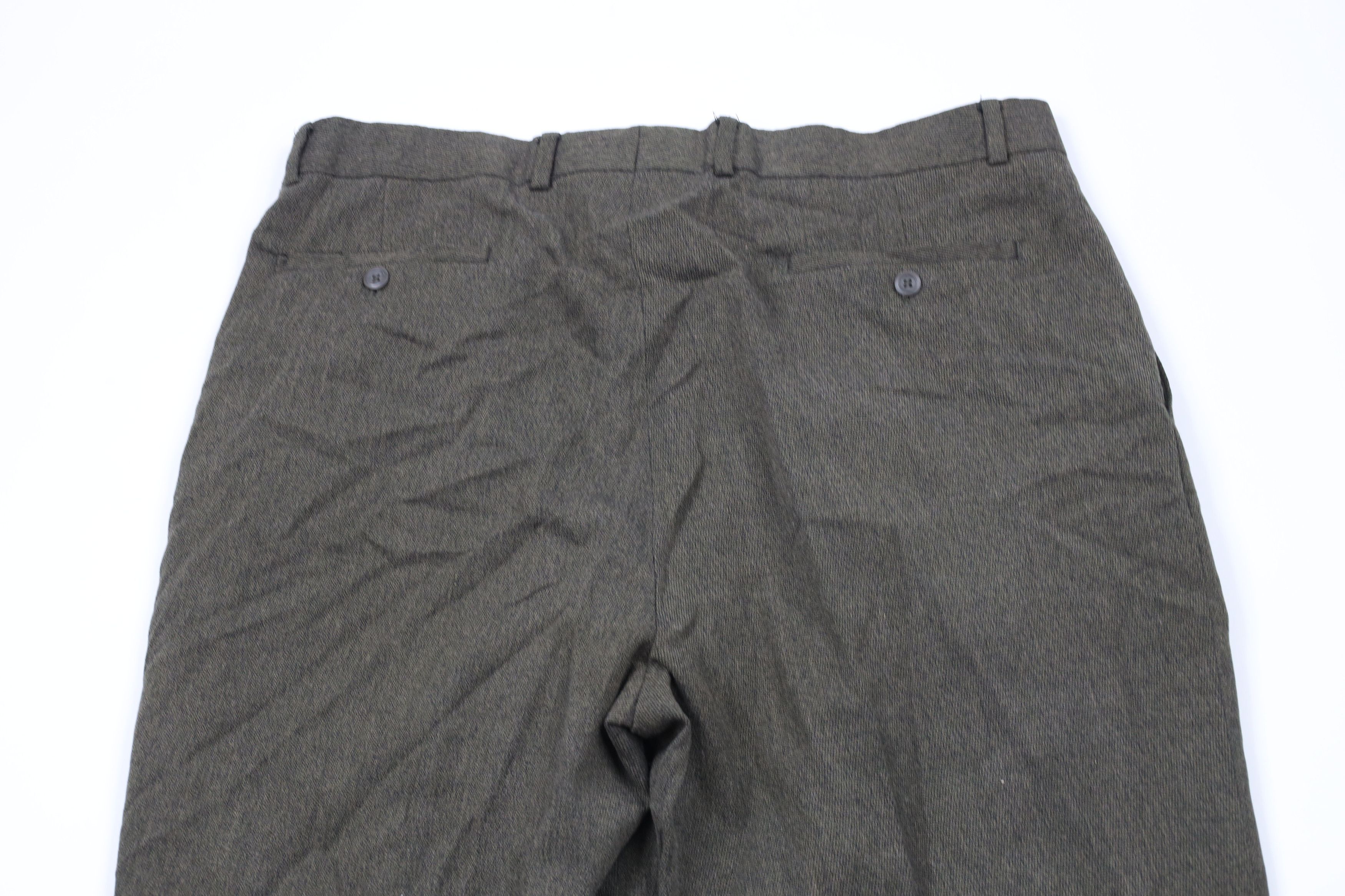 Vintage Vintage 90s Streetwear Cuffed Wide Leg Chino Pants Green Size US 38 / EU 54 - 11 Thumbnail