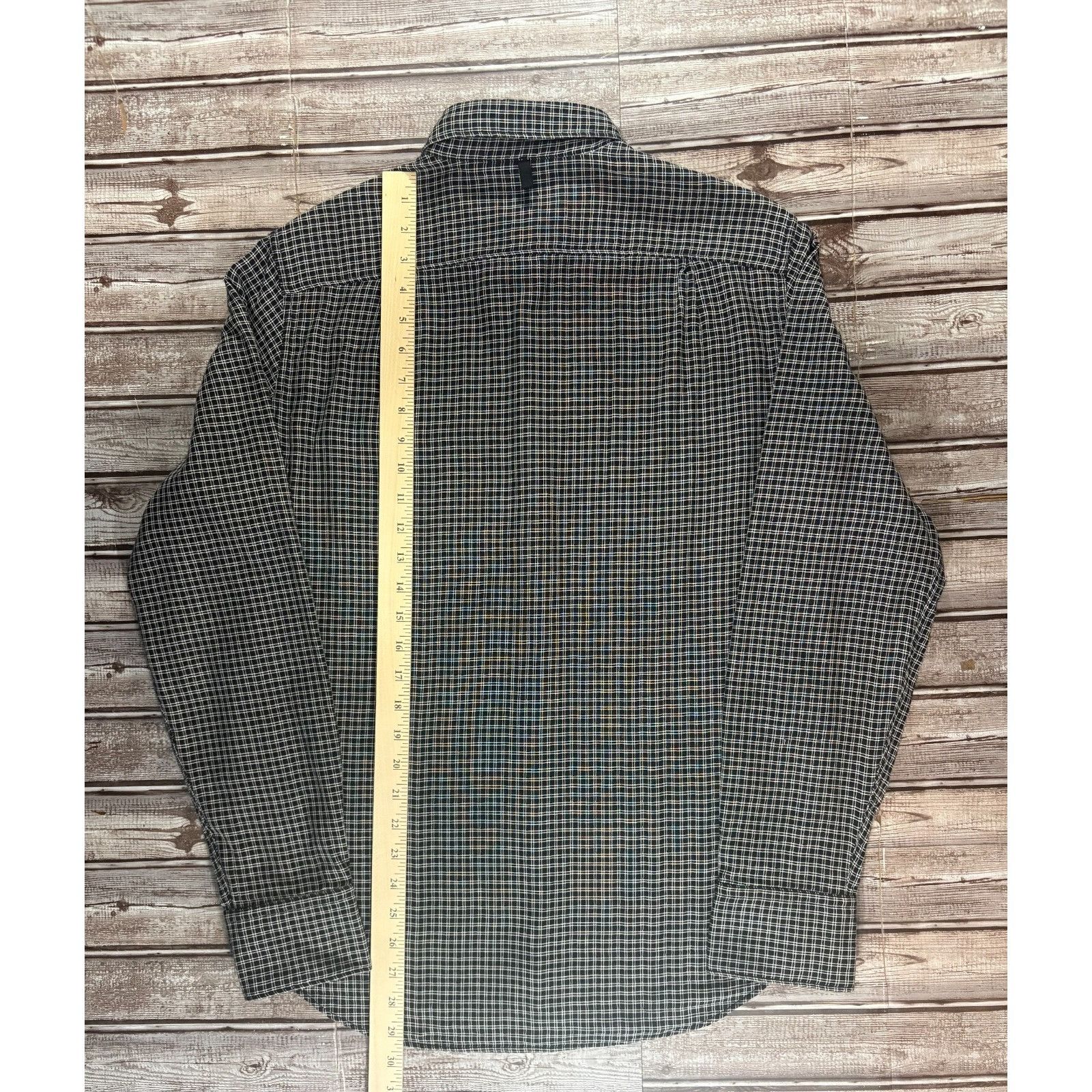 Rag & Bone Rag & Bone slim fit plaid lined Shirt size M color black whi Size US M / EU 48-50 / 2 - 5 Thumbnail