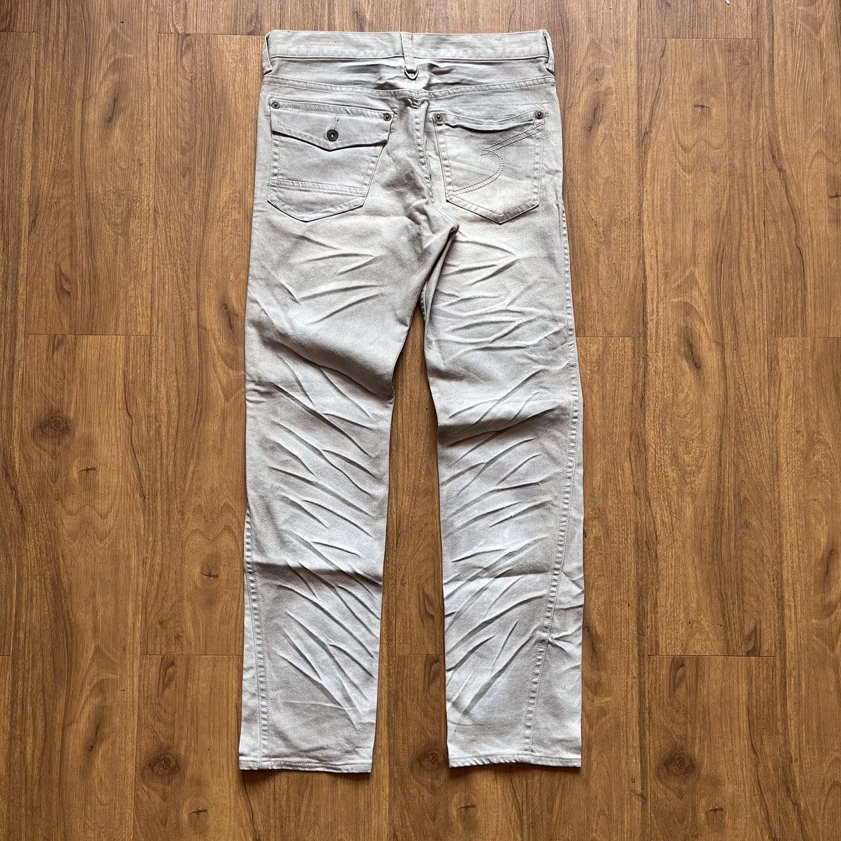 If Six Was Nine × Japanese Brand × semanticdesign Semantic Design Washed Gray Denim Pants Size US 33 - 2 Thumbnail