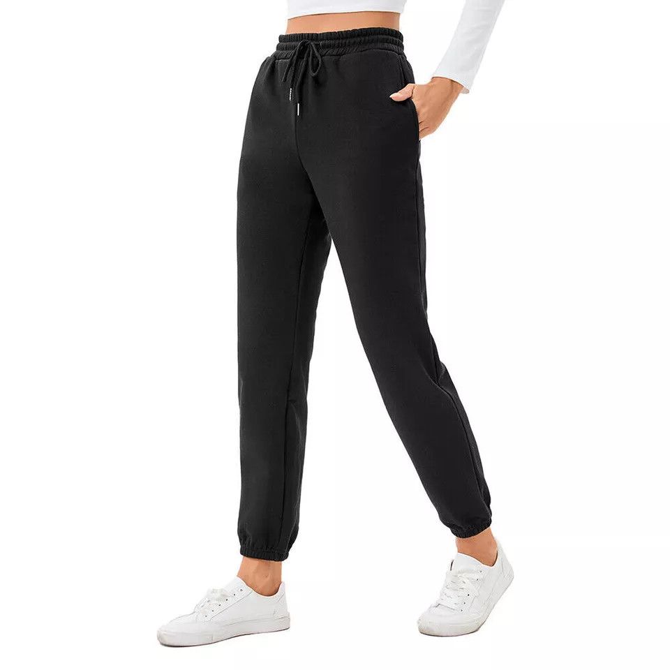 The Unbranded Brand Warm Fleece Joggers Pants Sherpa Lined Sweatpants Size 26" / US 2 / IT 38 - 3 Thumbnail