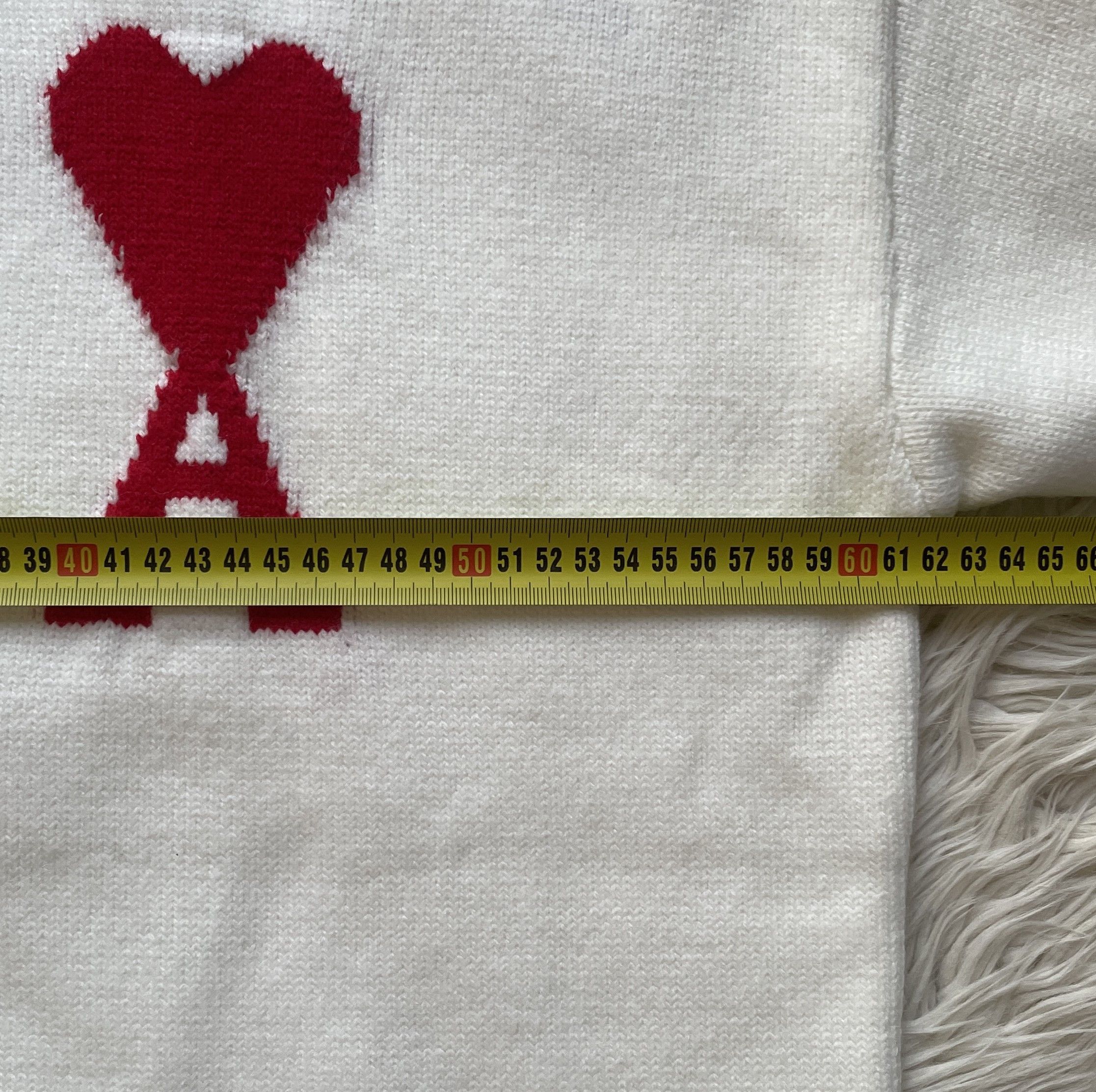 AMI AMI Paris Ami de Coeur Turtleneck Sweater – White – Size L Size US L / EU 52-54 / 3 - 5 Thumbnail