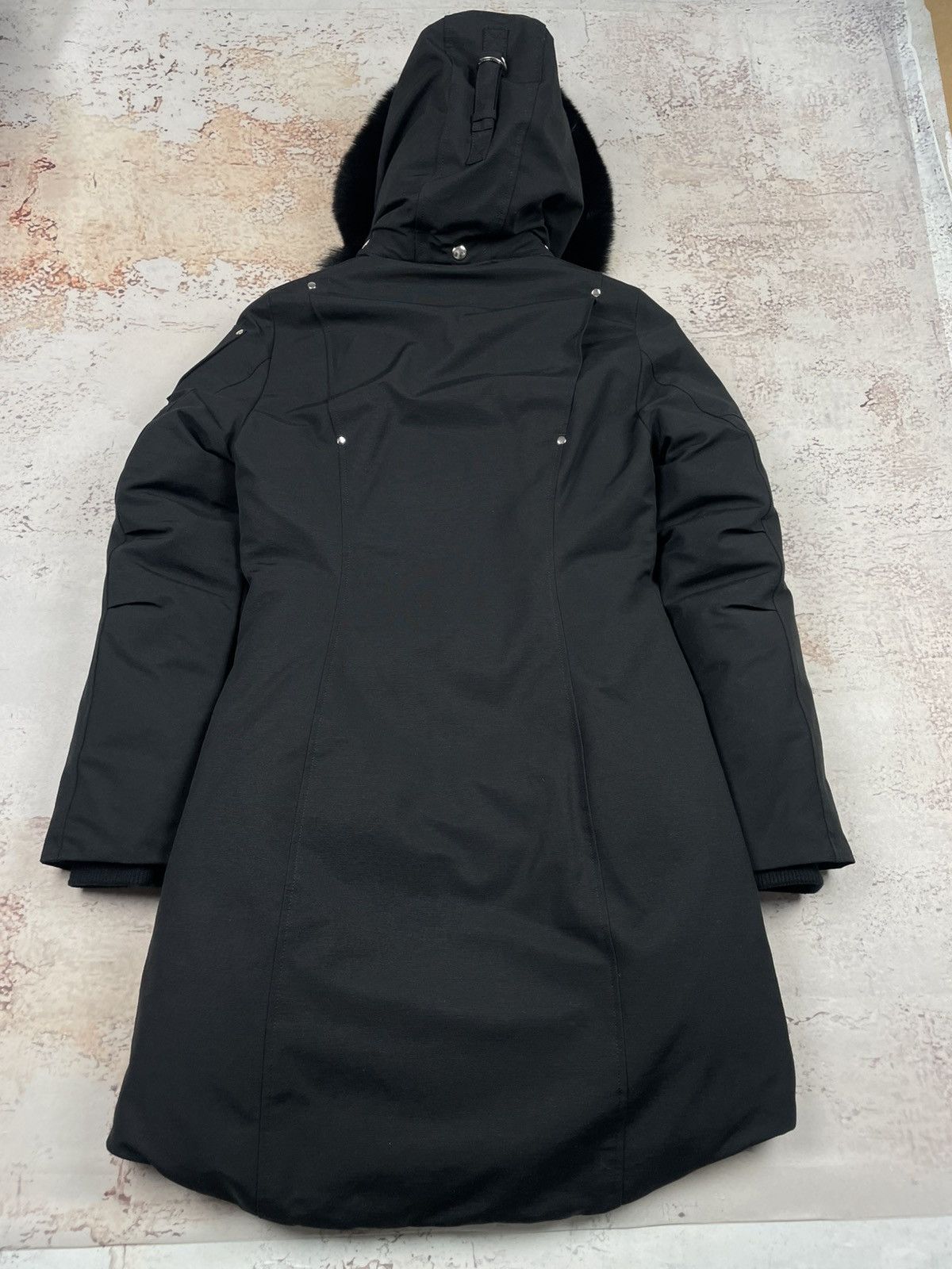 Moose Knuckles Moose Knuckles S Womens Black Down Parka Jacket Warm Winter Size S / US 4 / IT 40 - 2 Thumbnail