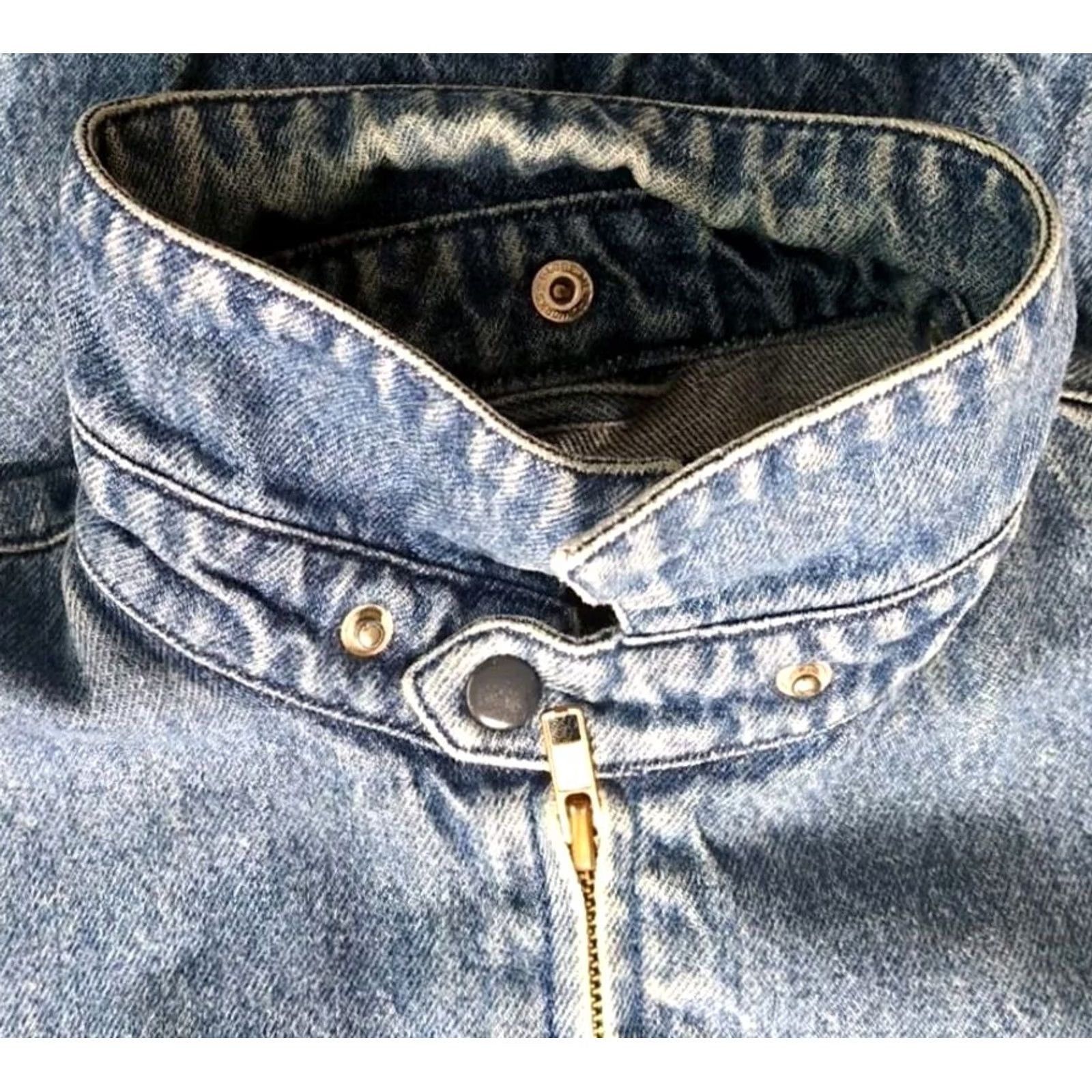 Ralph Lauren VINTAGE Ralph Lauren Denim Bomber Jacket 1988 Anniversary Embroidered Zip Blue Medium Mens Size US M / EU 48-50 / 2 - 3 Thumbnail