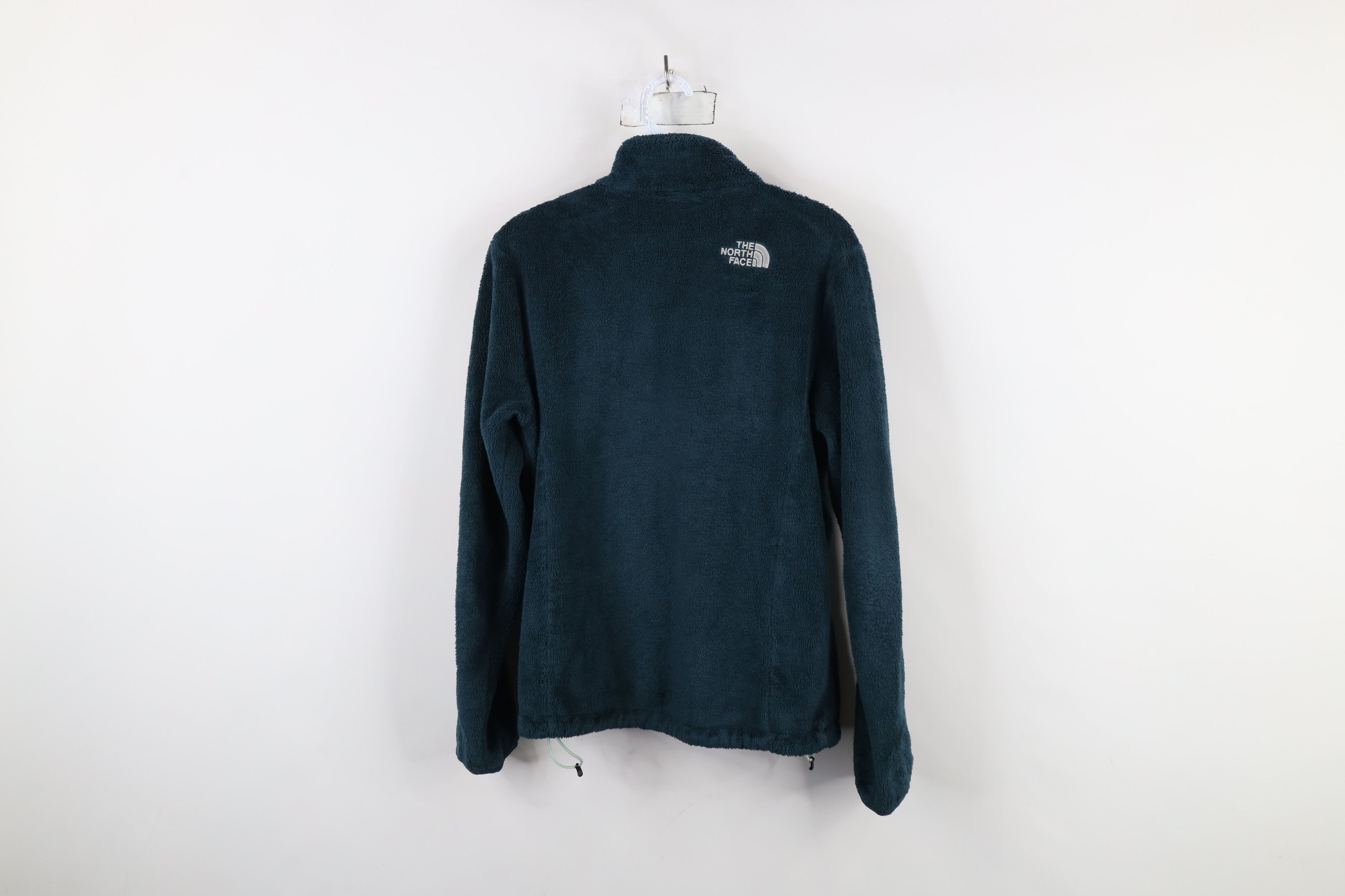 The North Face × Vintage Vintage The North Face Spell Fuzzy Shag Fleece Jacket Teal Size XS / US 0-2 / IT 36-38 - 13 Thumbnail