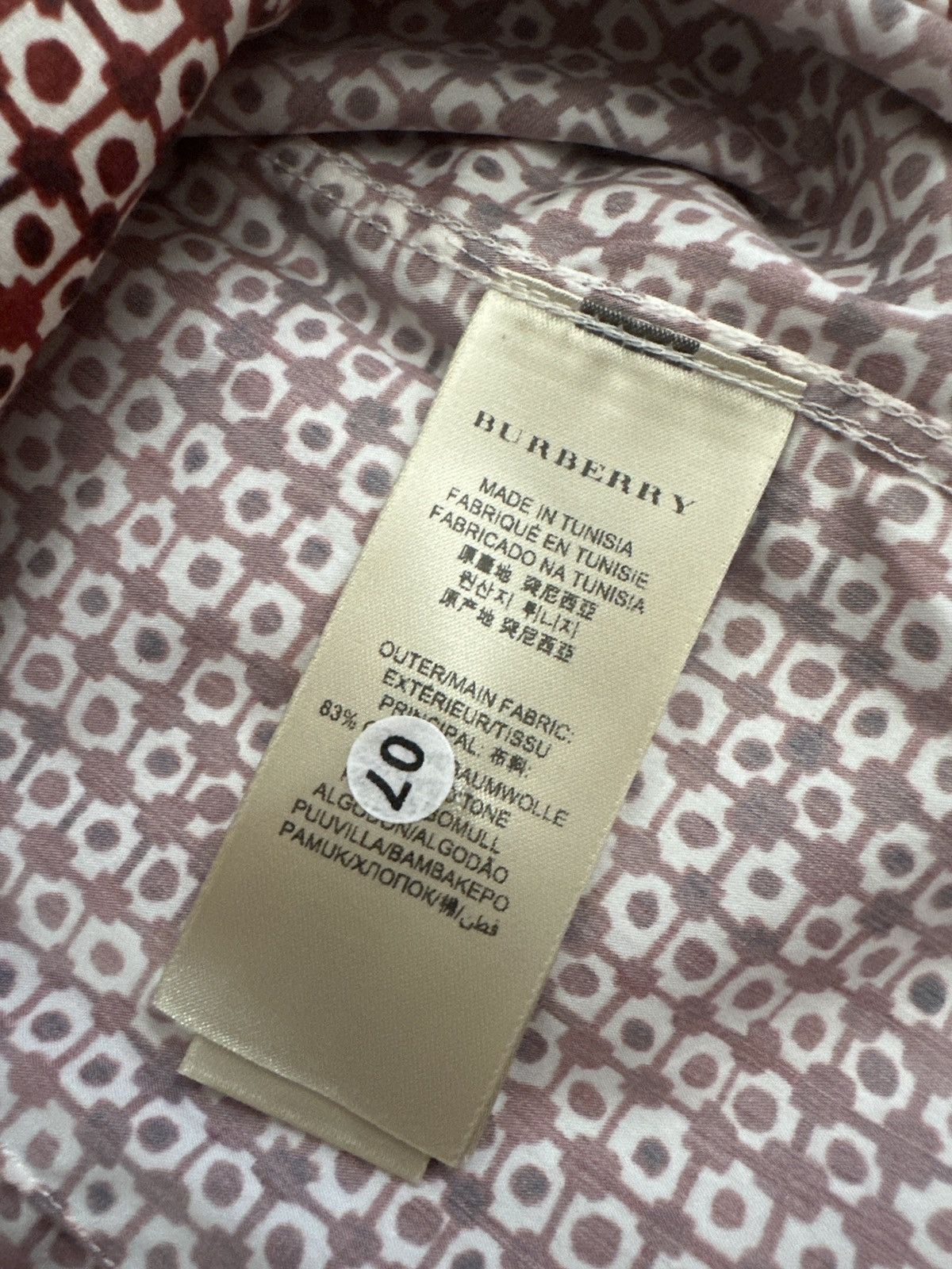 Burberry Burberry Tailored Slim Fit Shirt Size US S / EU 44-46 / 1 - 8 Thumbnail
