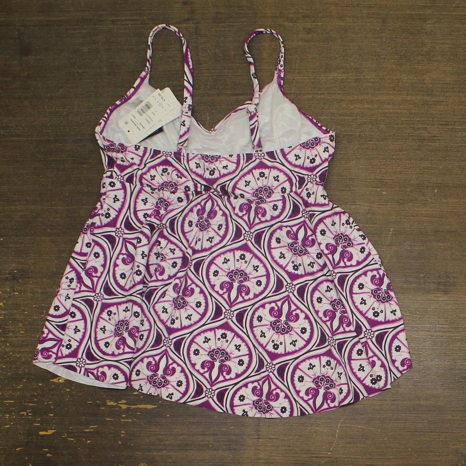 Other Nwt Swim Solutions V-neck Swim Top 806834 Magenta Purple 12 Size ONE SIZE - 2 Thumbnail