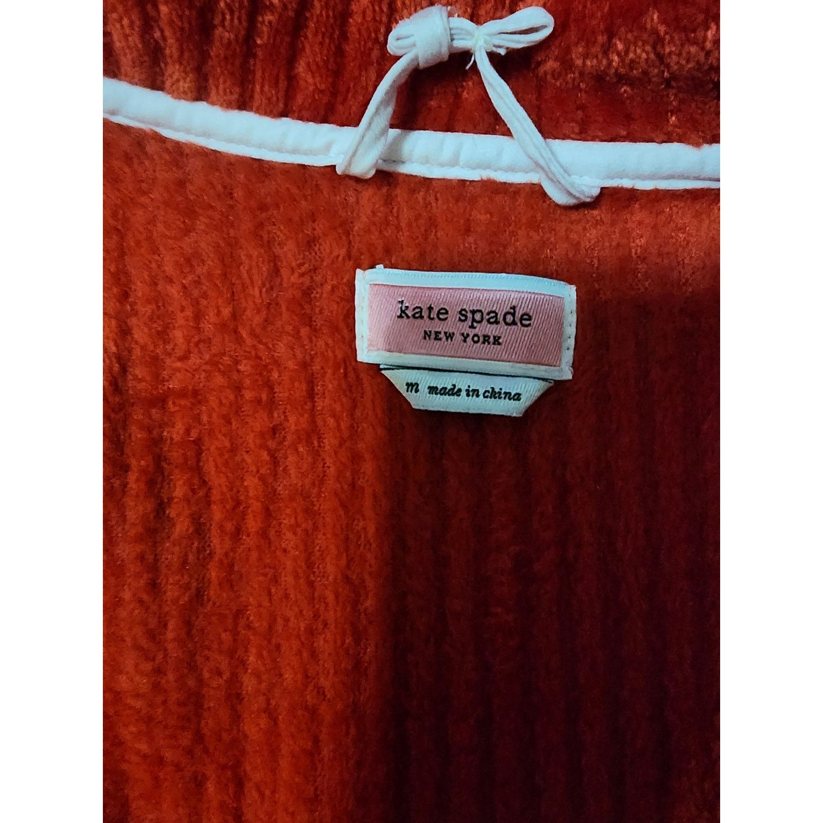 Kate Spade Kate Spade Bath Robe Red soft women's size Medium 2430 Size M / US 6-8 / IT 42-44 - 3 Thumbnail