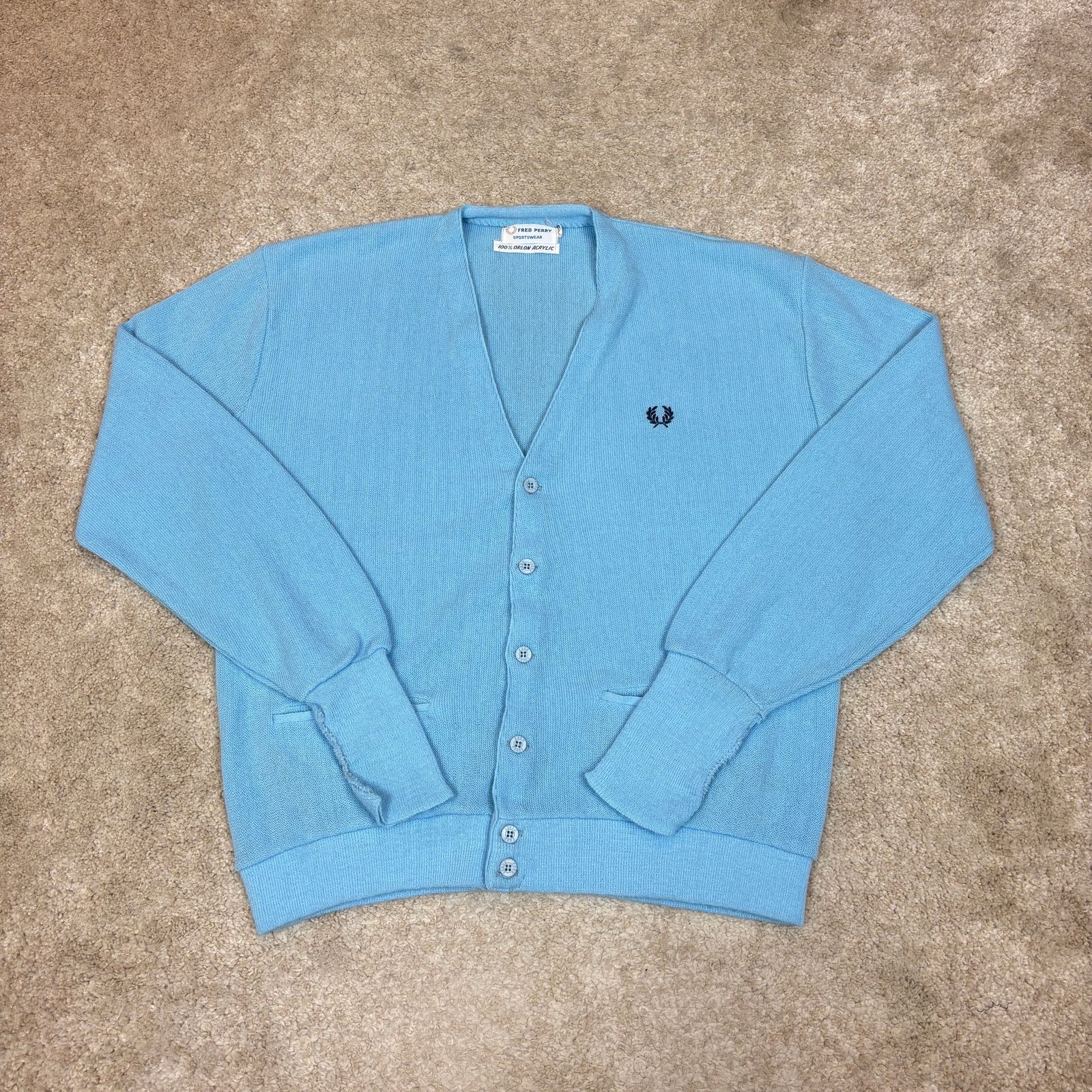 Fred Perry Vintage 60s Fred Perry Cardigan Sweater Men's XL Old Money Size US XL / EU 56 / 4 - 3 Thumbnail