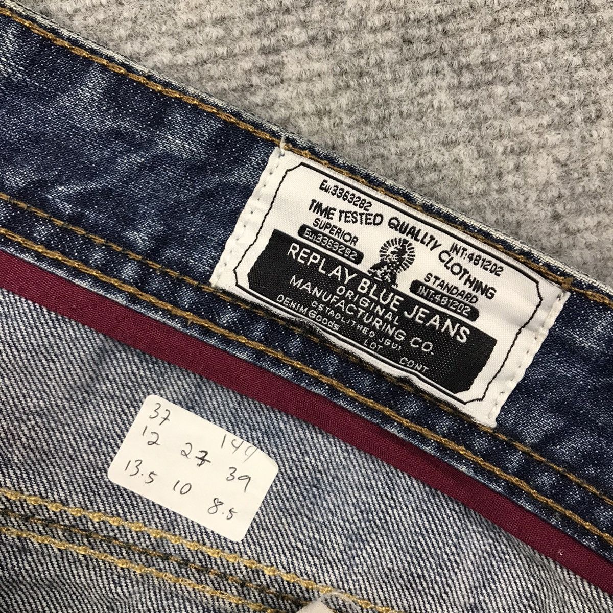 Japanese Brand × Replay RAPLAY DISTRESSED FADED DENIM PANTS Size US 36 / EU 52 - 17 Thumbnail