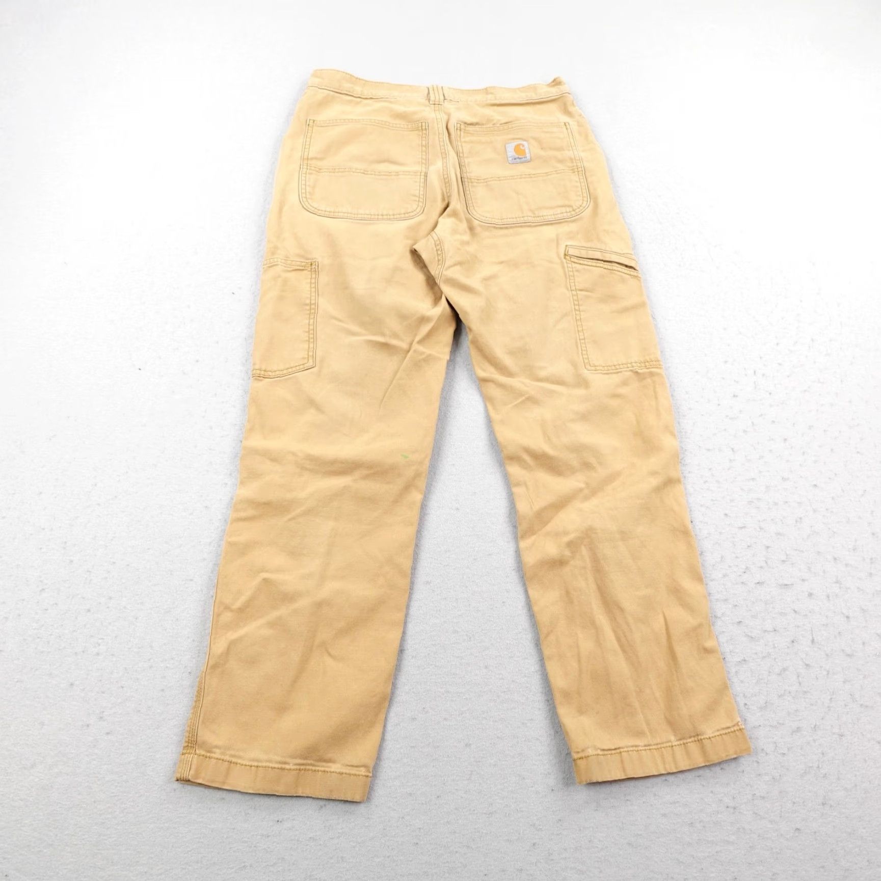 Carhartt Carhartt Pants Mens 31x30 Tan Rugged Flex Double Front Knee Canvas Utility Work Size US 31 - 6 Thumbnail
