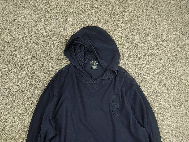 Polo Ralph Lauren Vintage Polo Ralph Lauren Big Pony Blue Hoodie Y2K Style Size US S / EU 44-46 / 1 - 4 Thumbnail