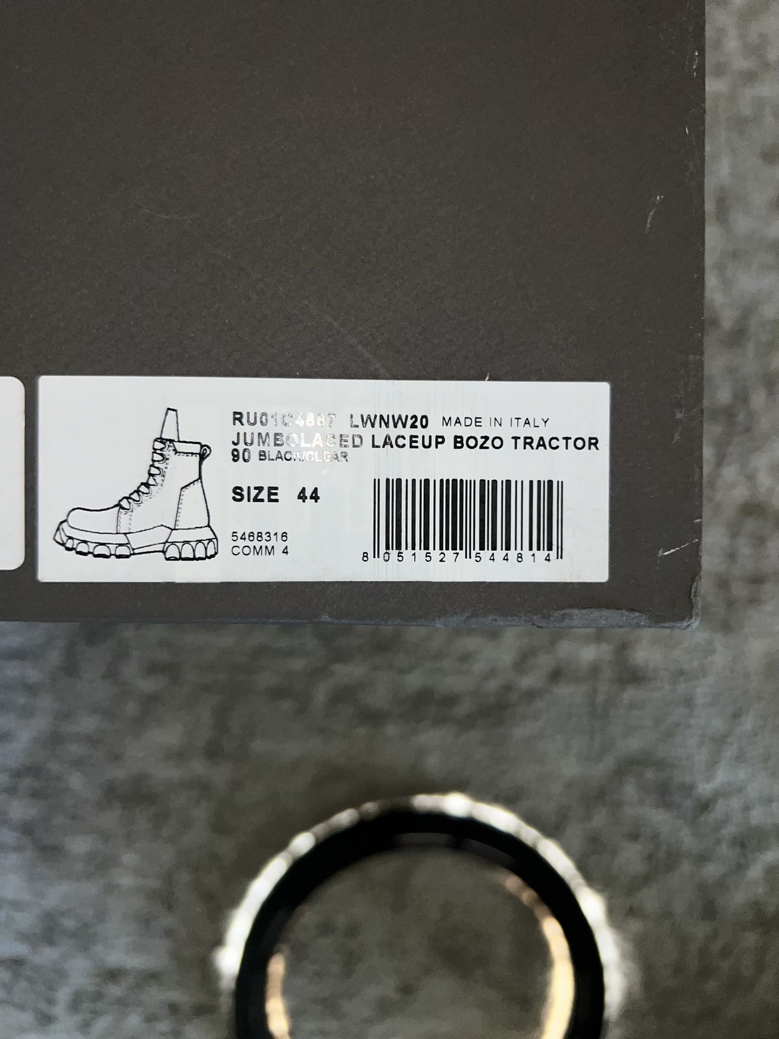 Rick Owens Jumbolaced Laceup Bozo Tractor Size US 11 / EU 44 - 6 Thumbnail