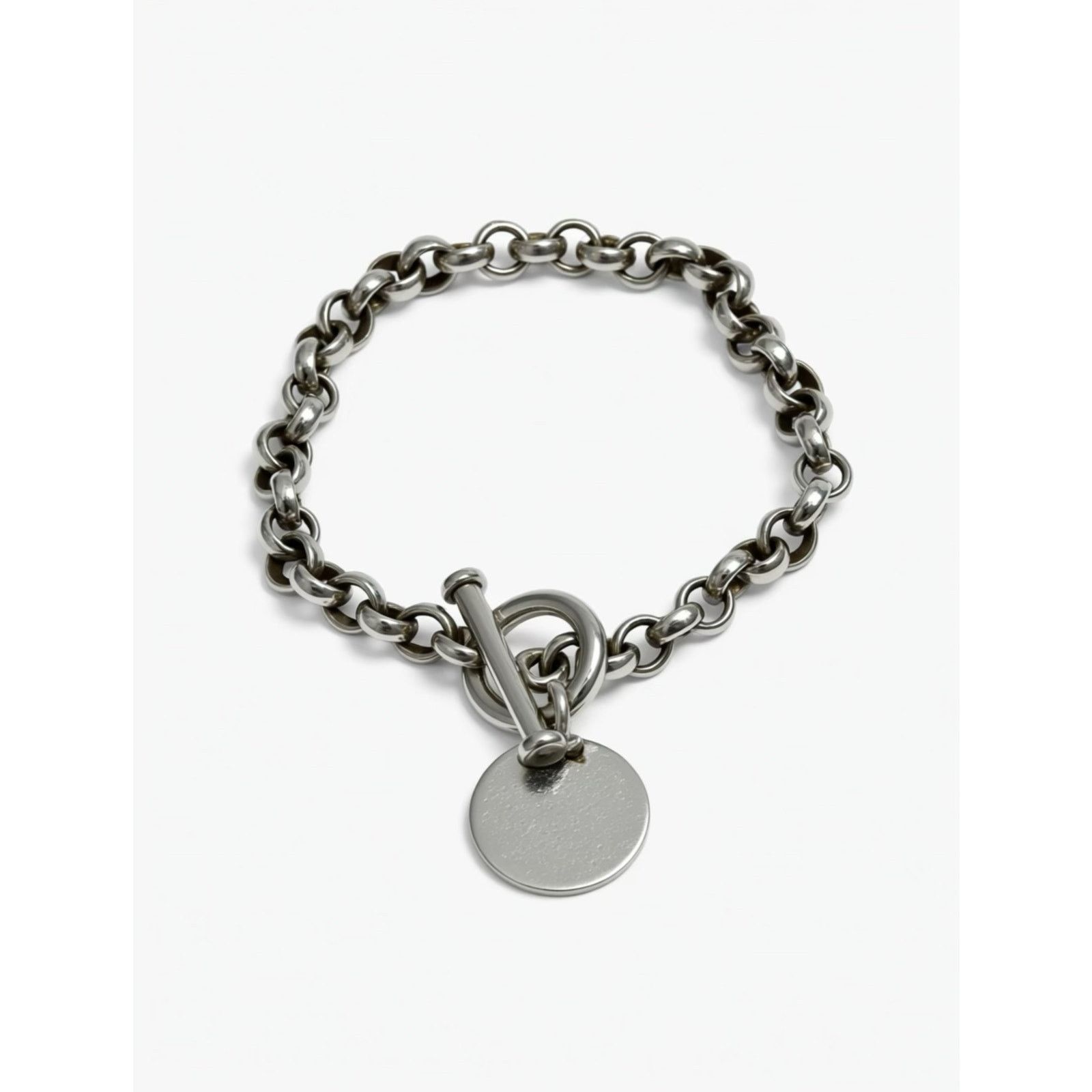 Other Vintage Sterling Silver Toggle Bracelet 925 23g Size 6.5 Size ONE SIZE - 14 Thumbnail