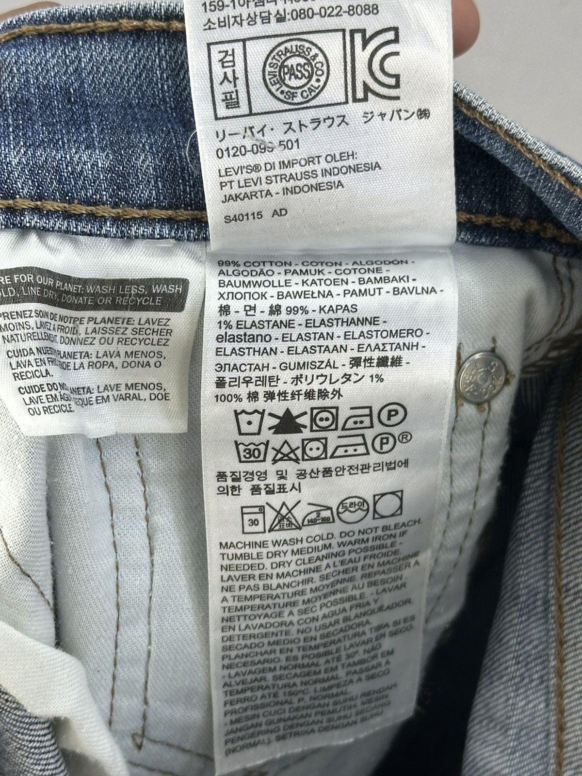 Levi's Levi’s 511 Distressed Faded Regular Fit Jeans Size US 30 / EU 46 - 16 Thumbnail