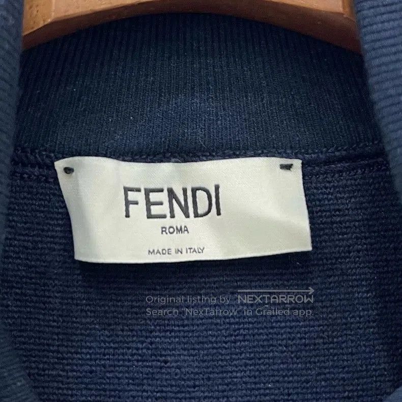 Fendi Fendi Navy Half-Zip Sweatshirt. Size US M / EU 48-50 / 2 - 4 Thumbnail