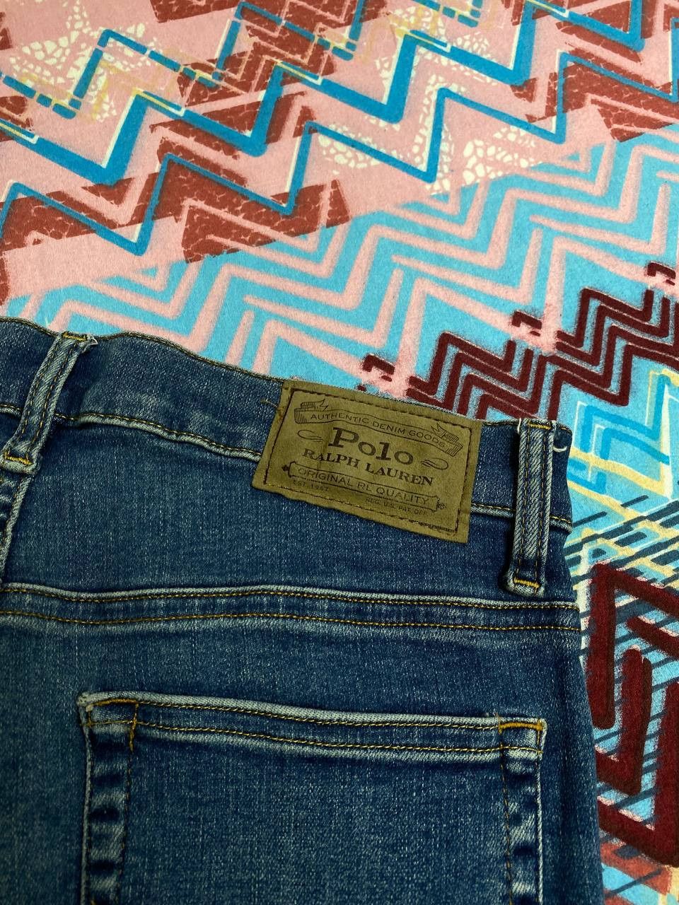 Polo Ralph Lauren jeans pants blue Polo Ralph Lauren Y2K logo vintage Size 28" / US 6 / IT 42 - 19 Thumbnail