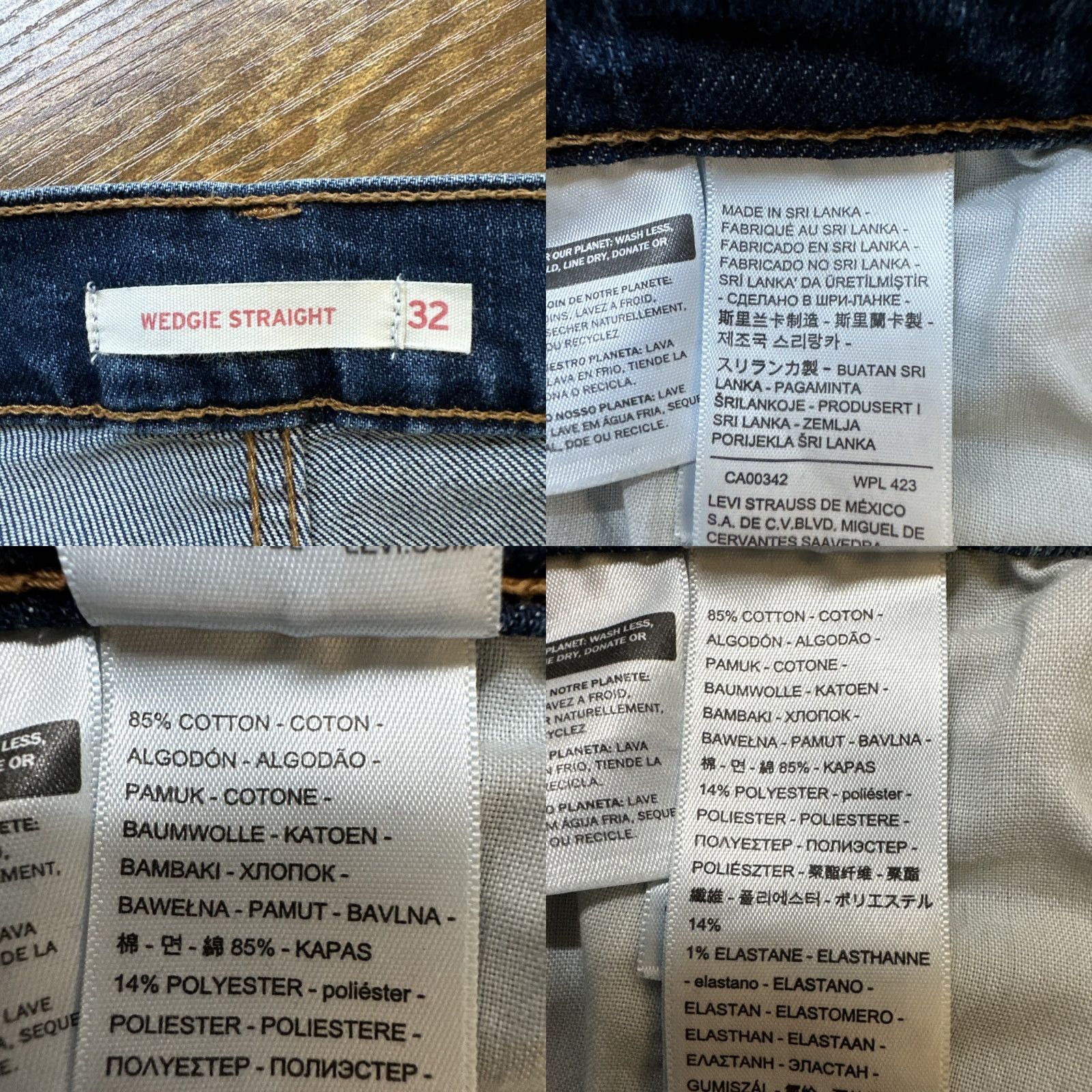 Levi's Levi's Jeans Womens 32 Blue Wedgie Straight Button Fly High Rise Medium Wash Jeans Size 24" / US 00 / IT 34 - 8 Thumbnail