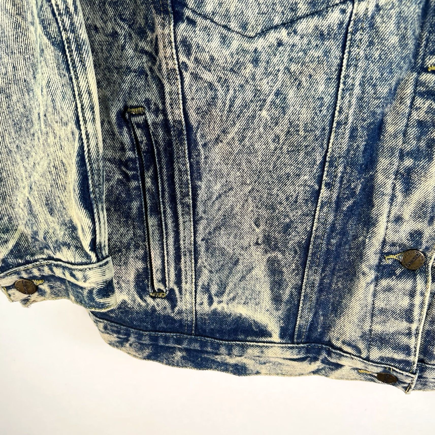 Denime VINTAGE Venezia Stone Washed Denim Jacket Womens Size 16 Blue Casual Bohemian 90s Size XXL / US 16-18 / IT 52-54 - 5 Thumbnail