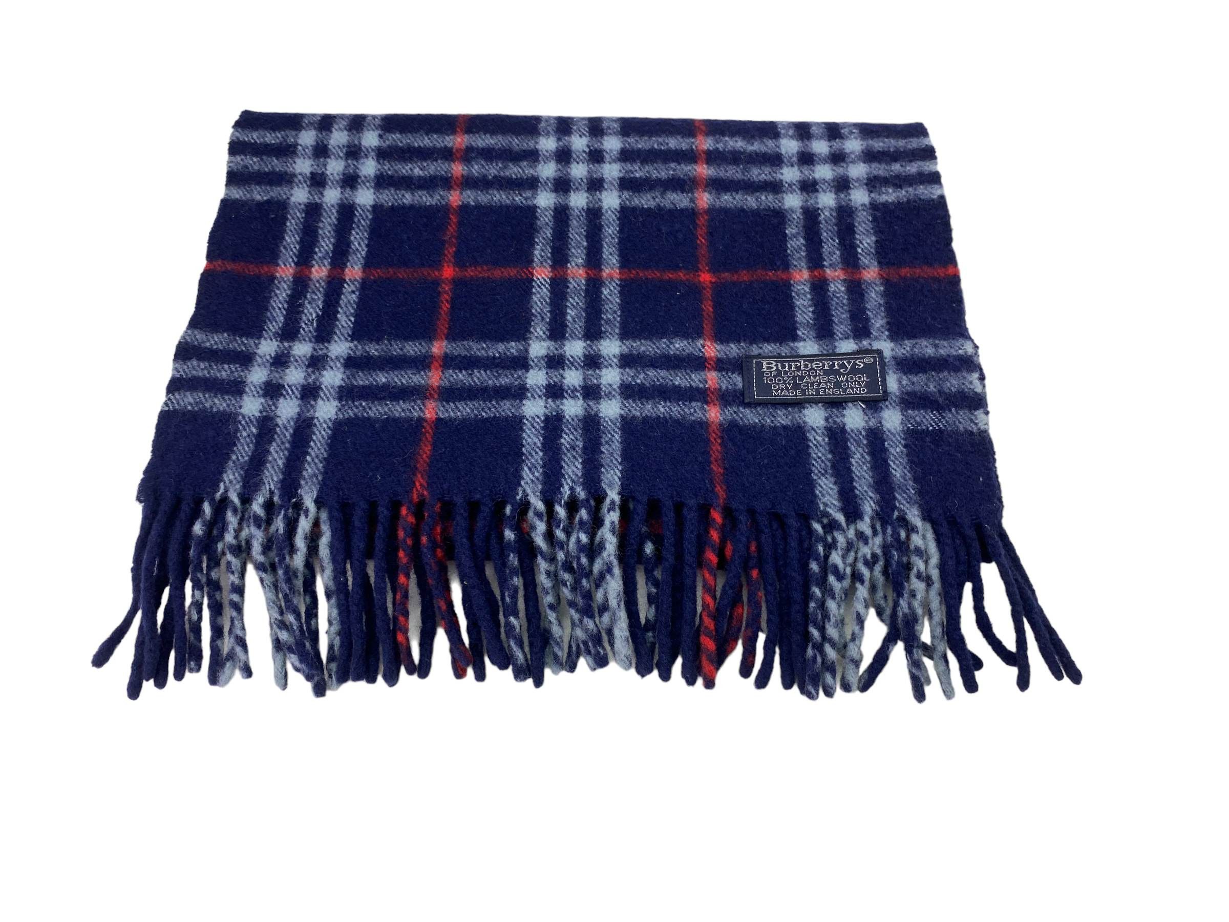 Vintage Burberrys of London Pure Lambswool Checkered Vintage Scarf Size ONE SIZE - 9 Thumbnail