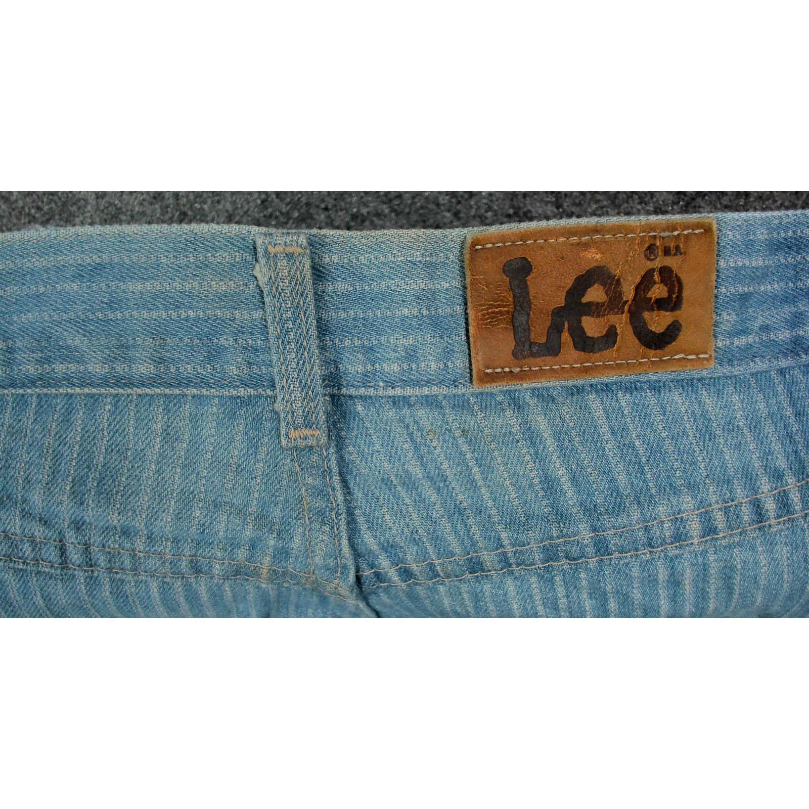Lee Vintage 1970s Lee Riders Pinstripe Bareback High Rise Denim Size 30" / US 8 / IT 44 - 11 Thumbnail