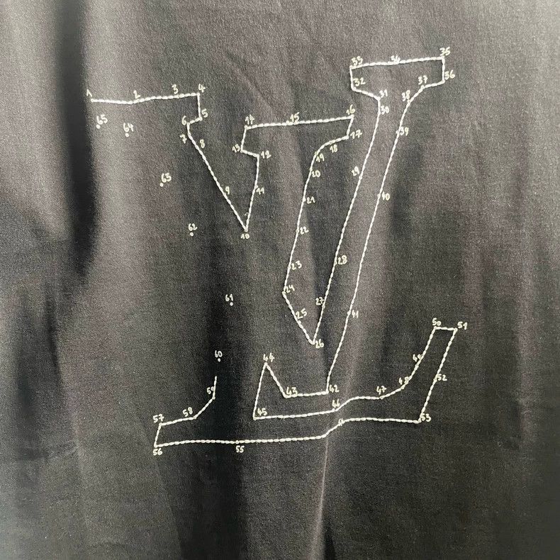 Louis Vuitton Louis Vuitton Black Lianliankan large logo short sleeve T- Size US L / EU 52-54 / 3 - 3 Thumbnail