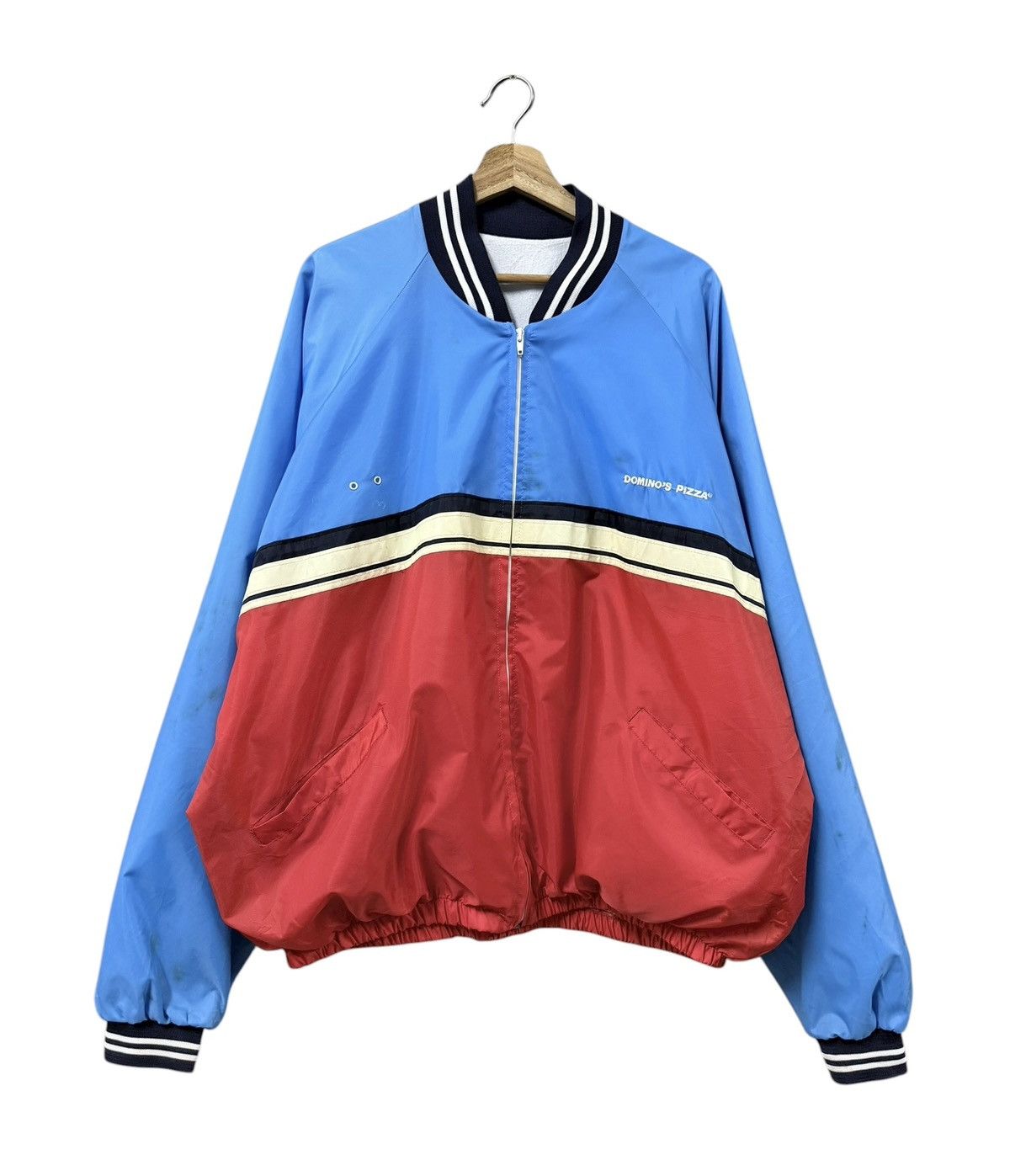 Vintage Vtg🔥80’s Domino Pizza Delivery Bomber Jacket Size US XL / EU 56 / 4 - 1 Thumbnail