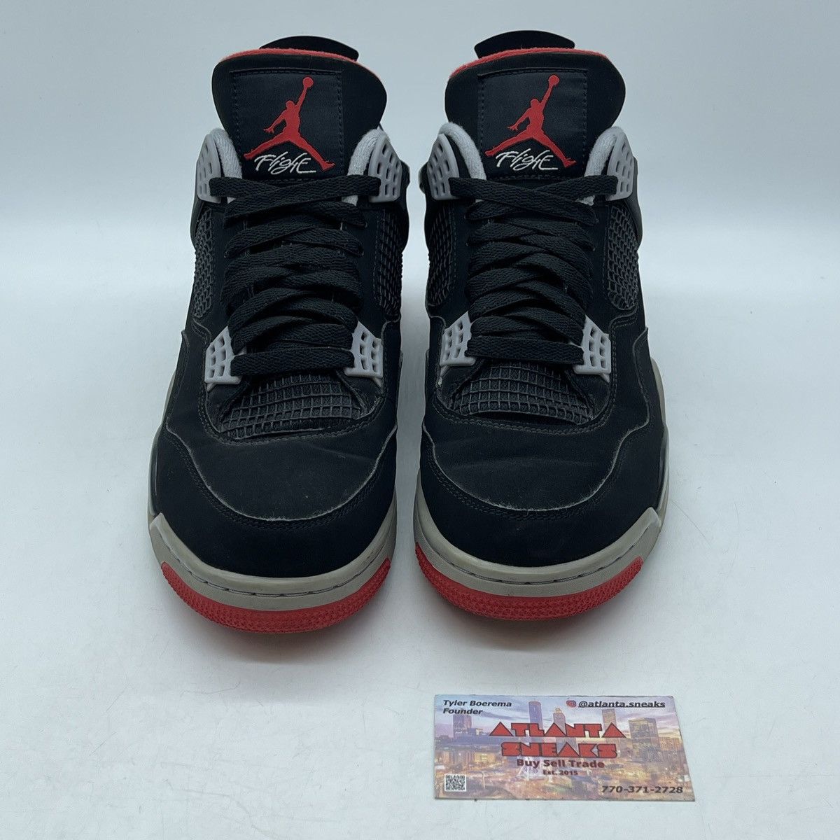 Jordan Brand Air Jordan 4 bred Size US 10.5 / EU 43-44 - 2 Thumbnail