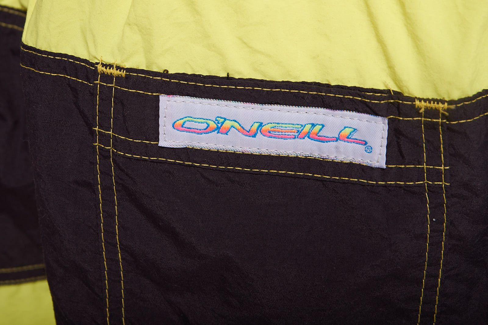 O'Neill Vintage Deadstock O’Neill Neon Yellow Surf Swim Shorts Size US 40 / EU 56 - 5 Thumbnail