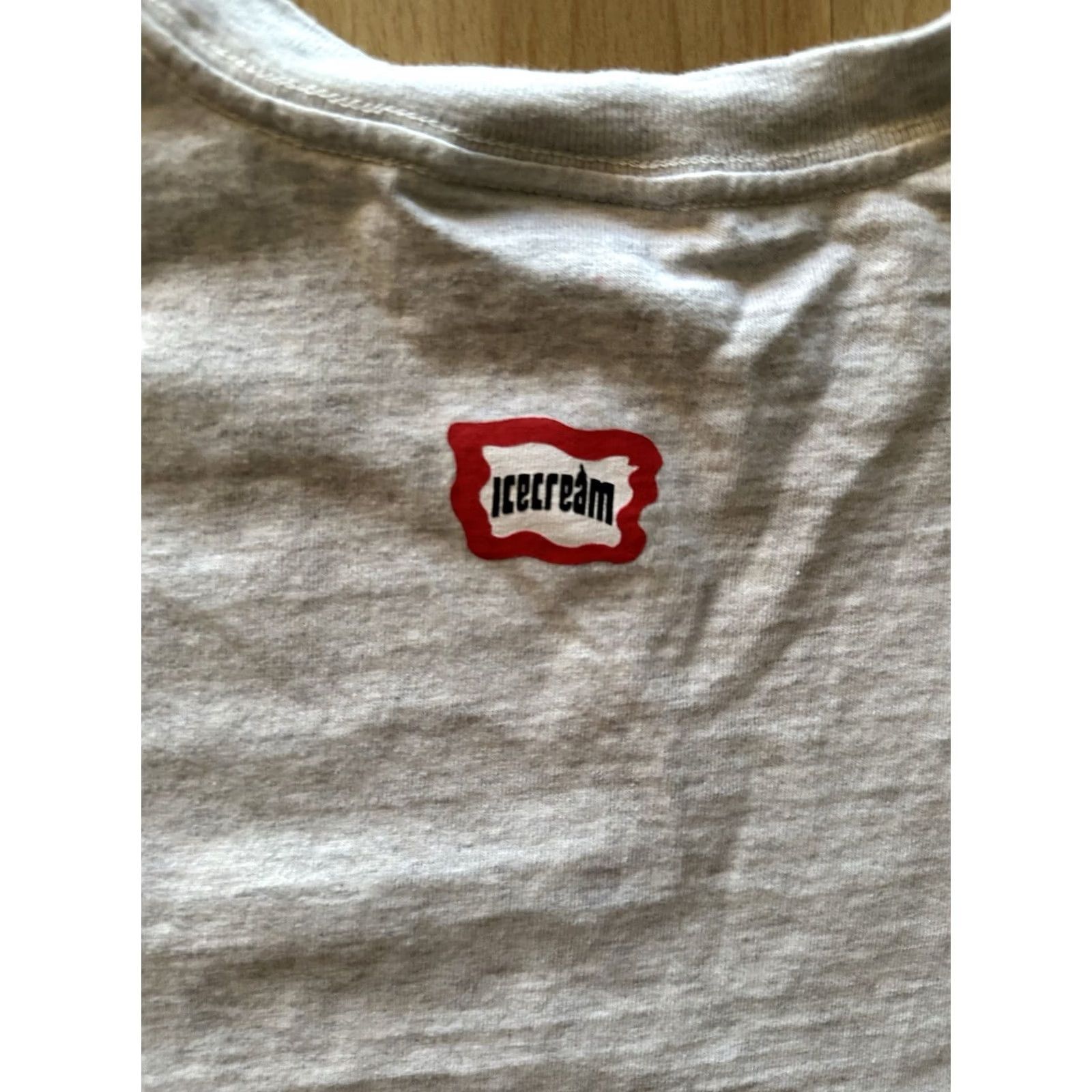 Vintage Icecream T-Shirt Mens Large Gray Purple School Logo Crew Neck Short Sleeve Cotton BBC Graphic Vintage No Size US M / EU 48-50 / 2 - 7 Thumbnail