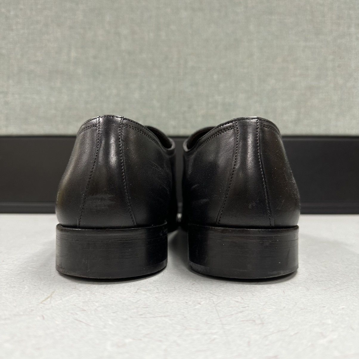 Testoni Testoni Basic Single Monk Strap Black Dress Shoes Size US 11.5 / EU 44-45 - 8 Thumbnail