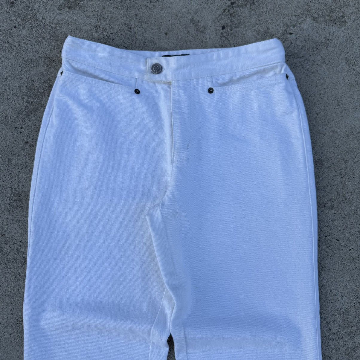 Gucci Vintage Gucci by Tom Ford Women’s White Pants Lampo Zipper Size 28" / US 6 / IT 42 - 2 Thumbnail