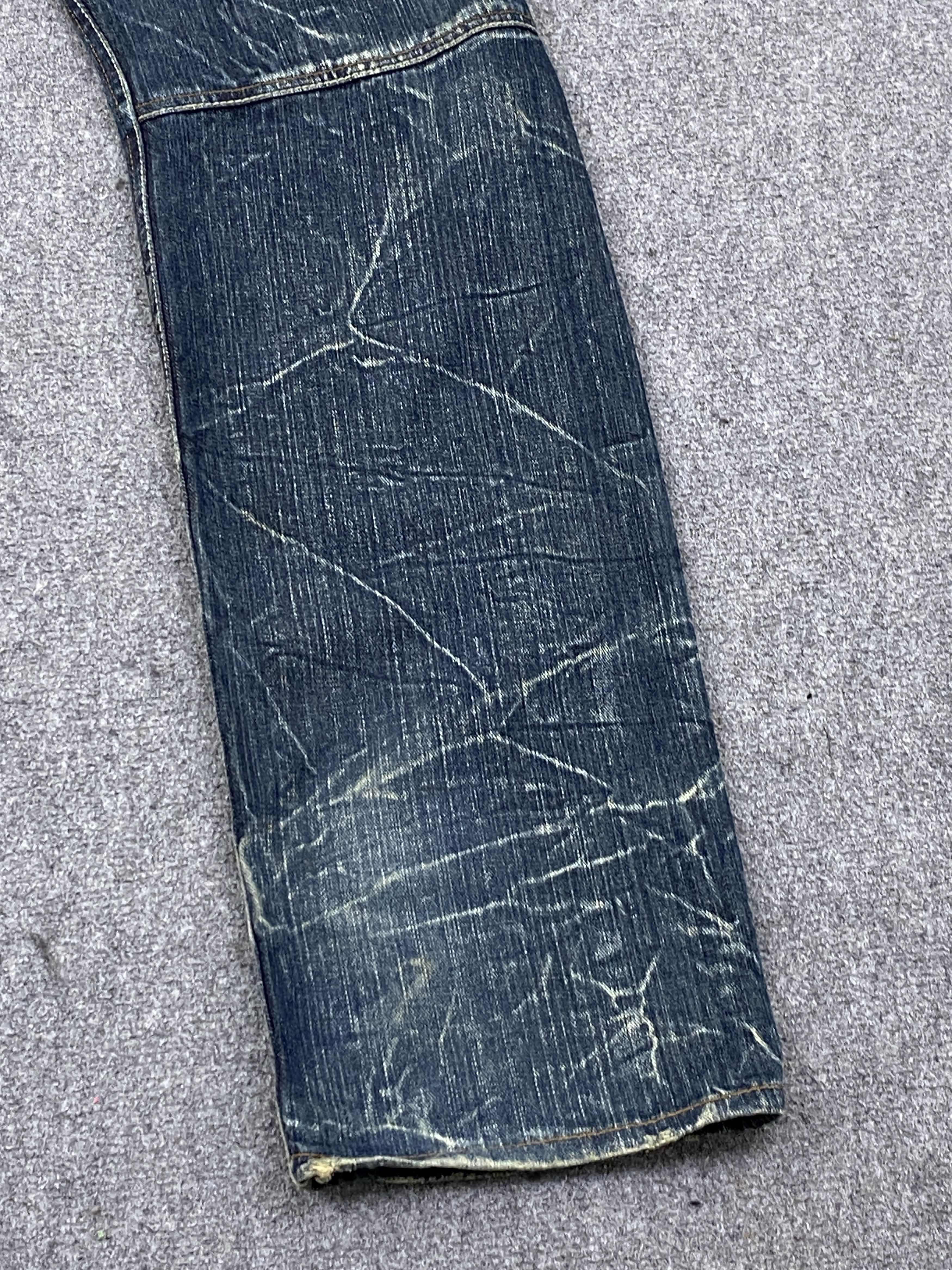 If Six Was Nine Vintage Dominates Handcrafted Double Waist Jeans DP2726 Size US 33 - 18 Thumbnail