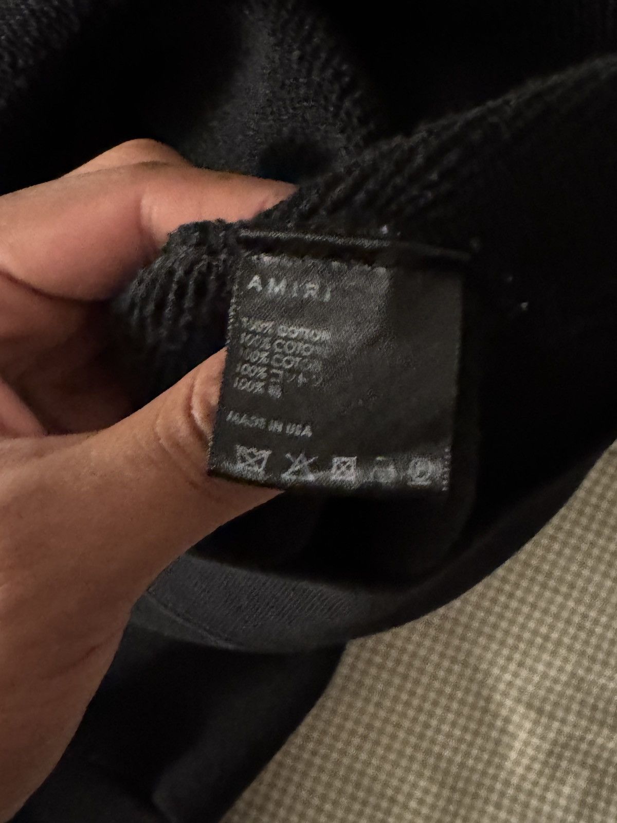 Amiri Amiri Logo print cotton hoodie medium Size US M / EU 48-50 / 2 - 7 Thumbnail