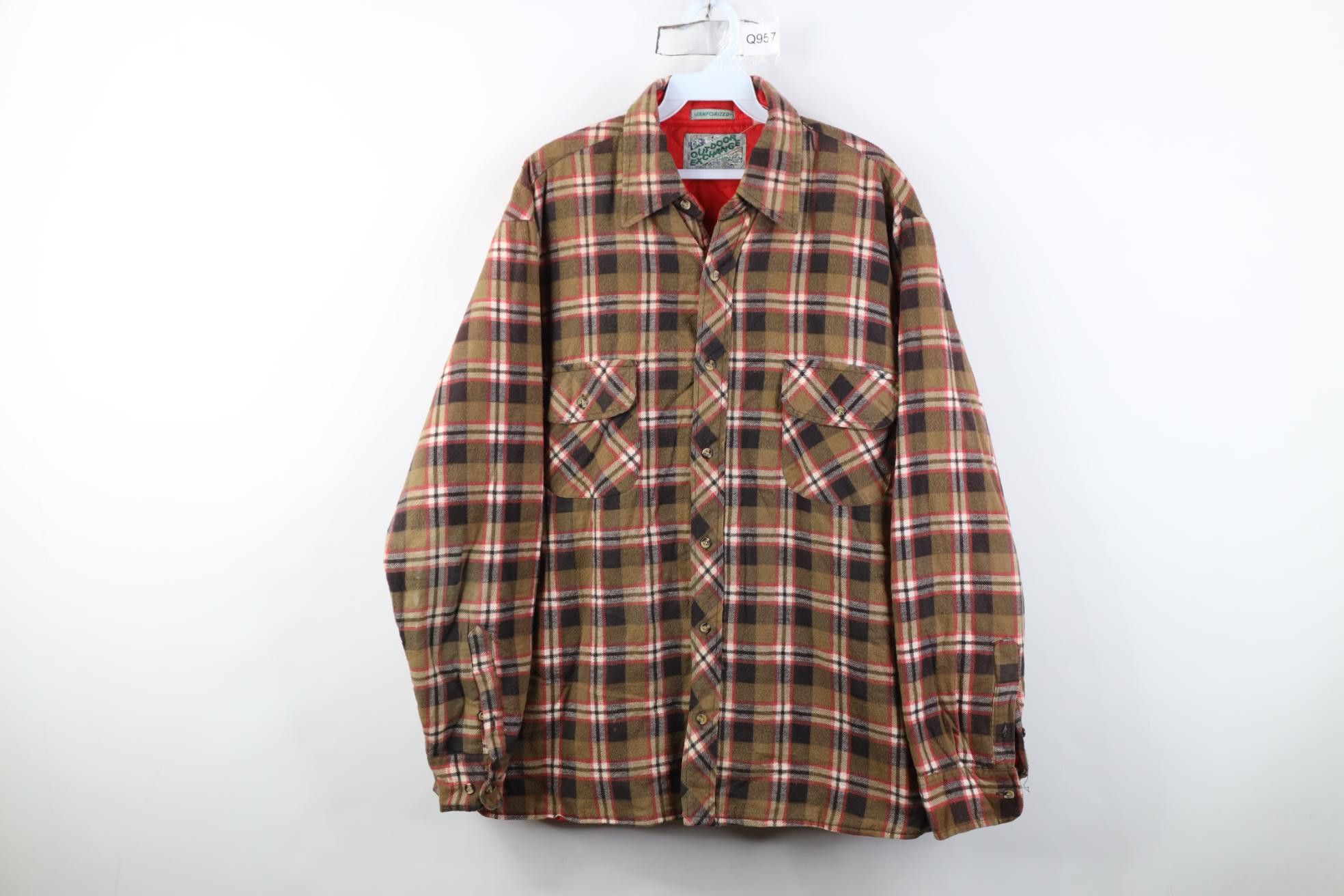 Vintage Vintage 70s Streetwear Sanforized Button Shirt Jacket Shirt Size US L / EU 52-54 / 3 - 1 Thumbnail