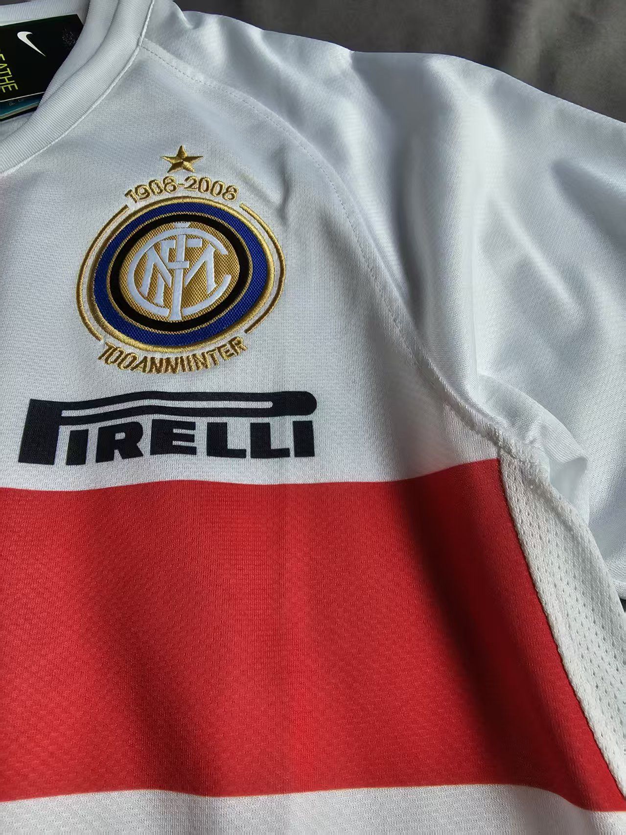 Other Inter Milan Jersey Away 2007 08 Season Size US L / EU 52-54 / 3 - 2 Thumbnail