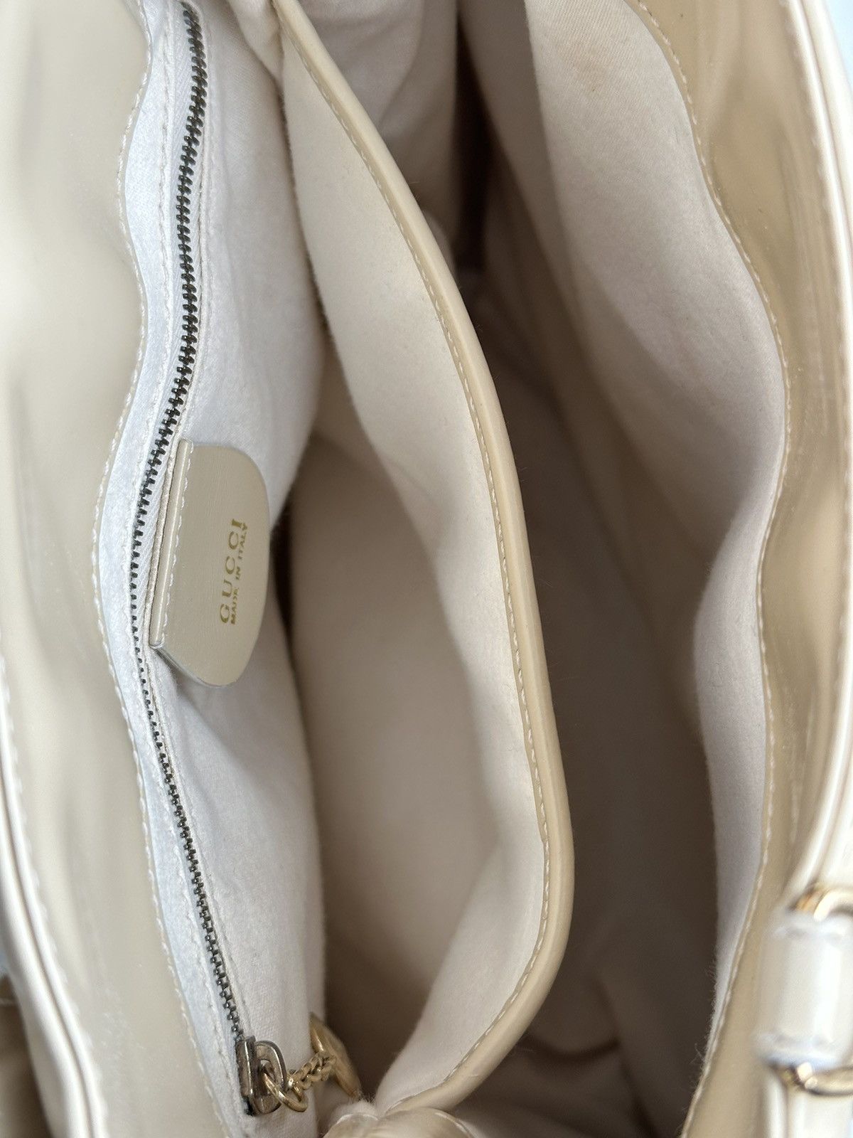 Gucci Vintage Gucci Leather Beige Shoulder Hand bag 000 2404 0503 Size ONE SIZE - 22 Thumbnail
