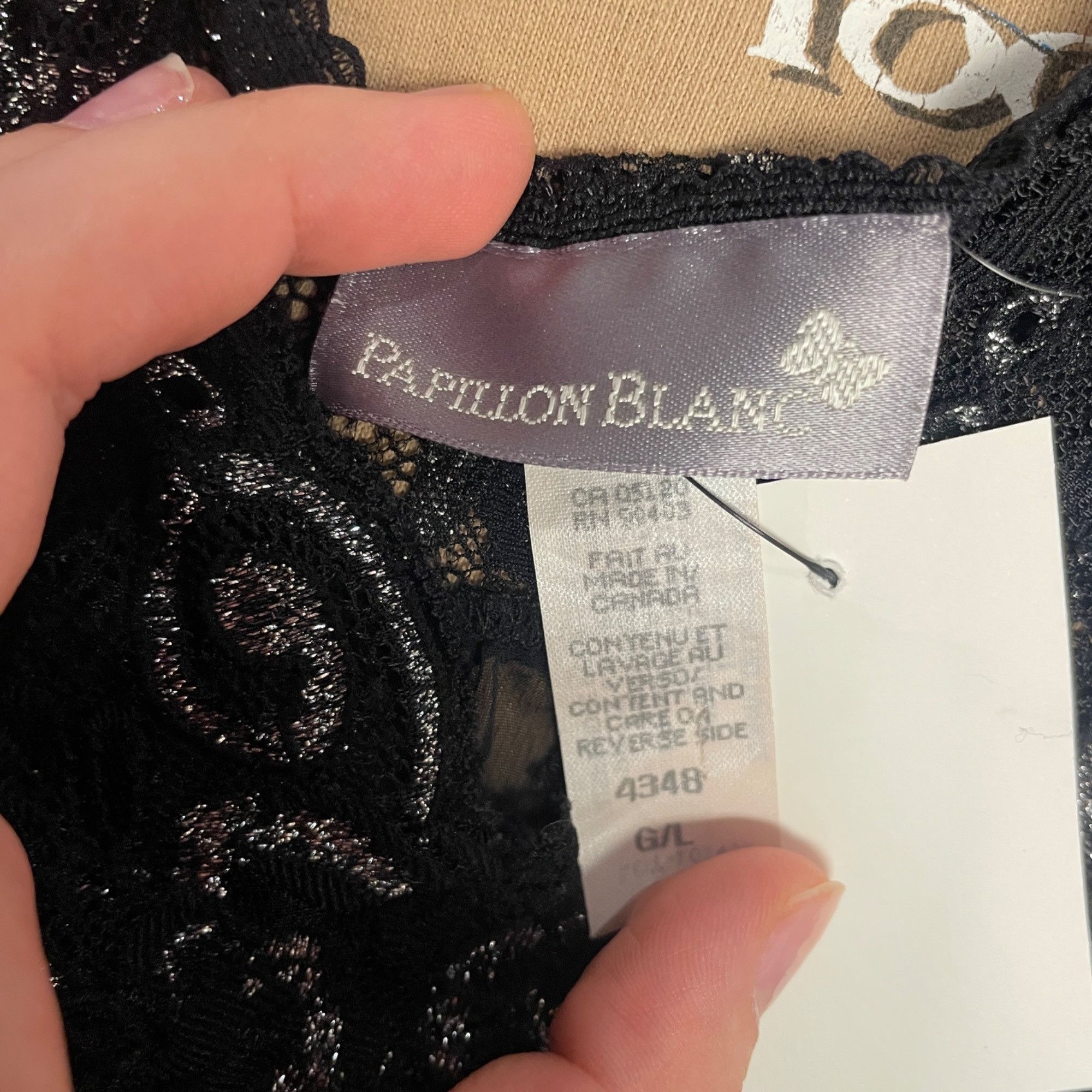 Other L - Vintage Papillon Blanc Glittered Top Size L / US 10 / IT 46 - 4 Thumbnail