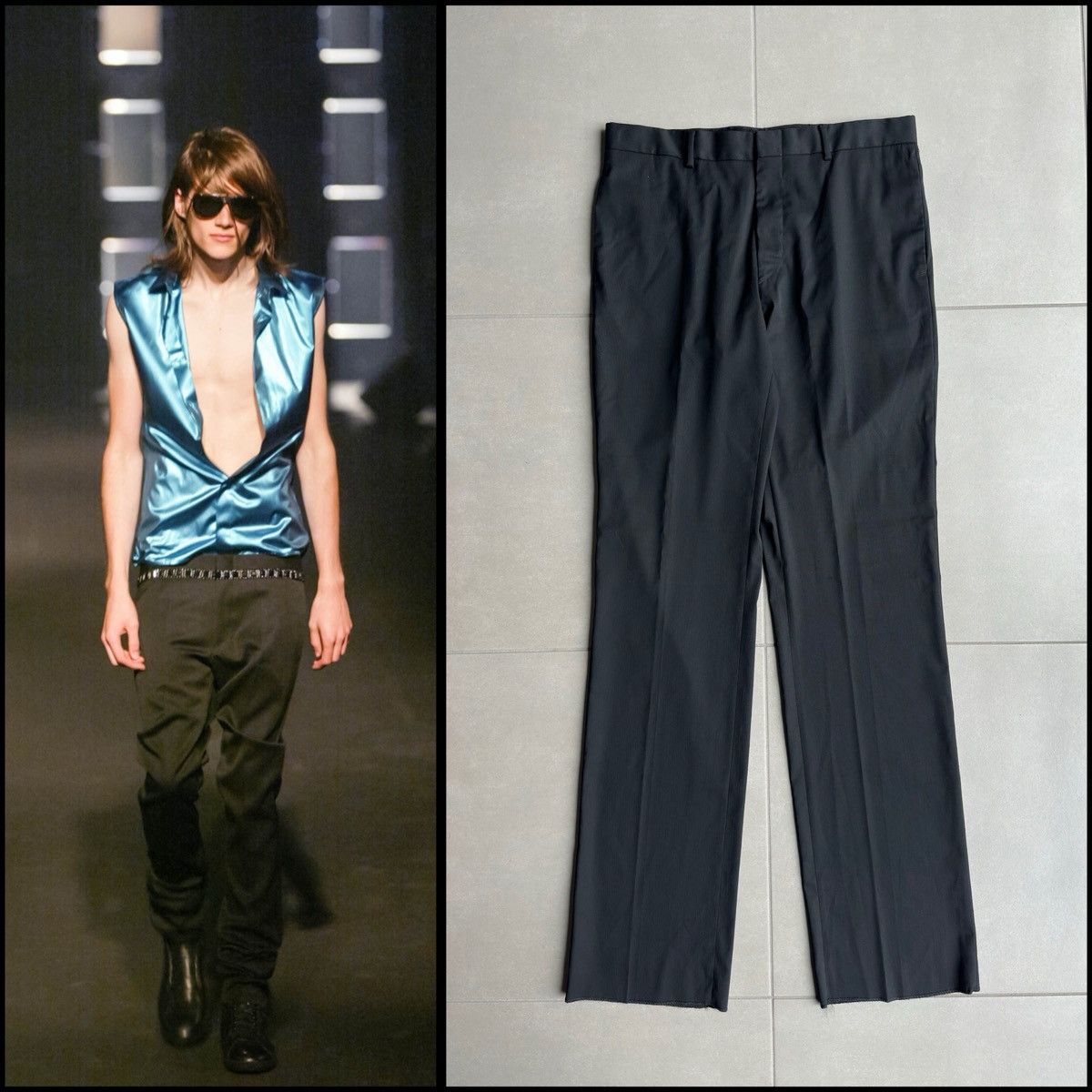 H*須様 dior homme 2004aw wool slacks by He H*須様 dior homme 2004aw wool slacks by He - メルカリ