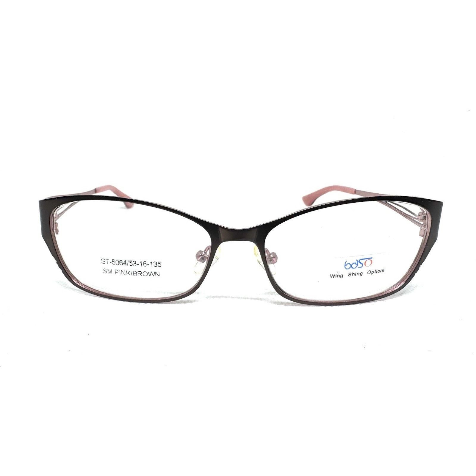 & Other Stories WING SHING OPTICAL PINK BROWN ST-5064 FRAME EYEGLASSES 53-16 Size ONE SIZE - 1 Thumbnail
