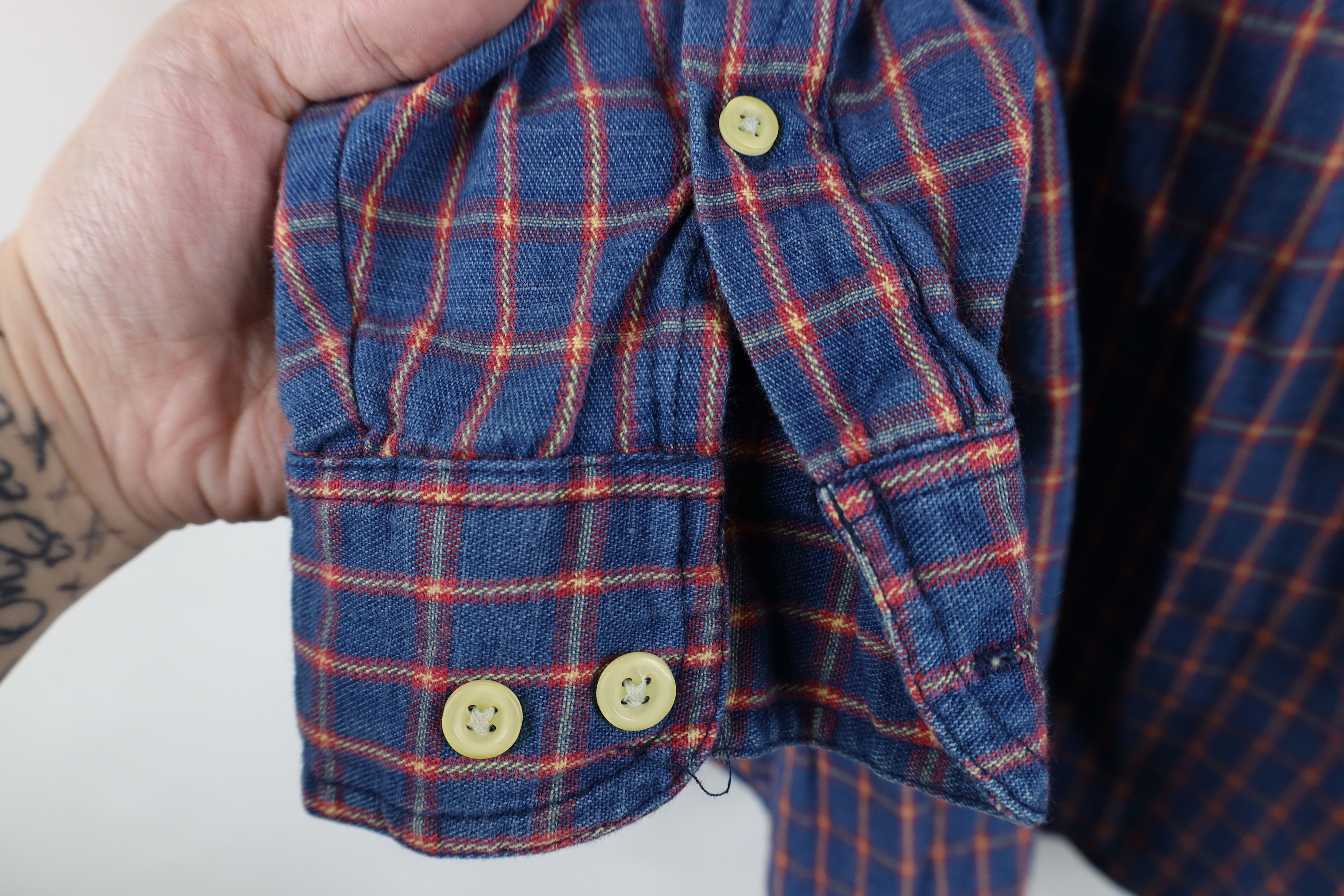 Vintage Vintage 90s Streetwear Fit Denim Collared Button Down Shirt Size US XL / EU 56 / 4 - 5 Thumbnail