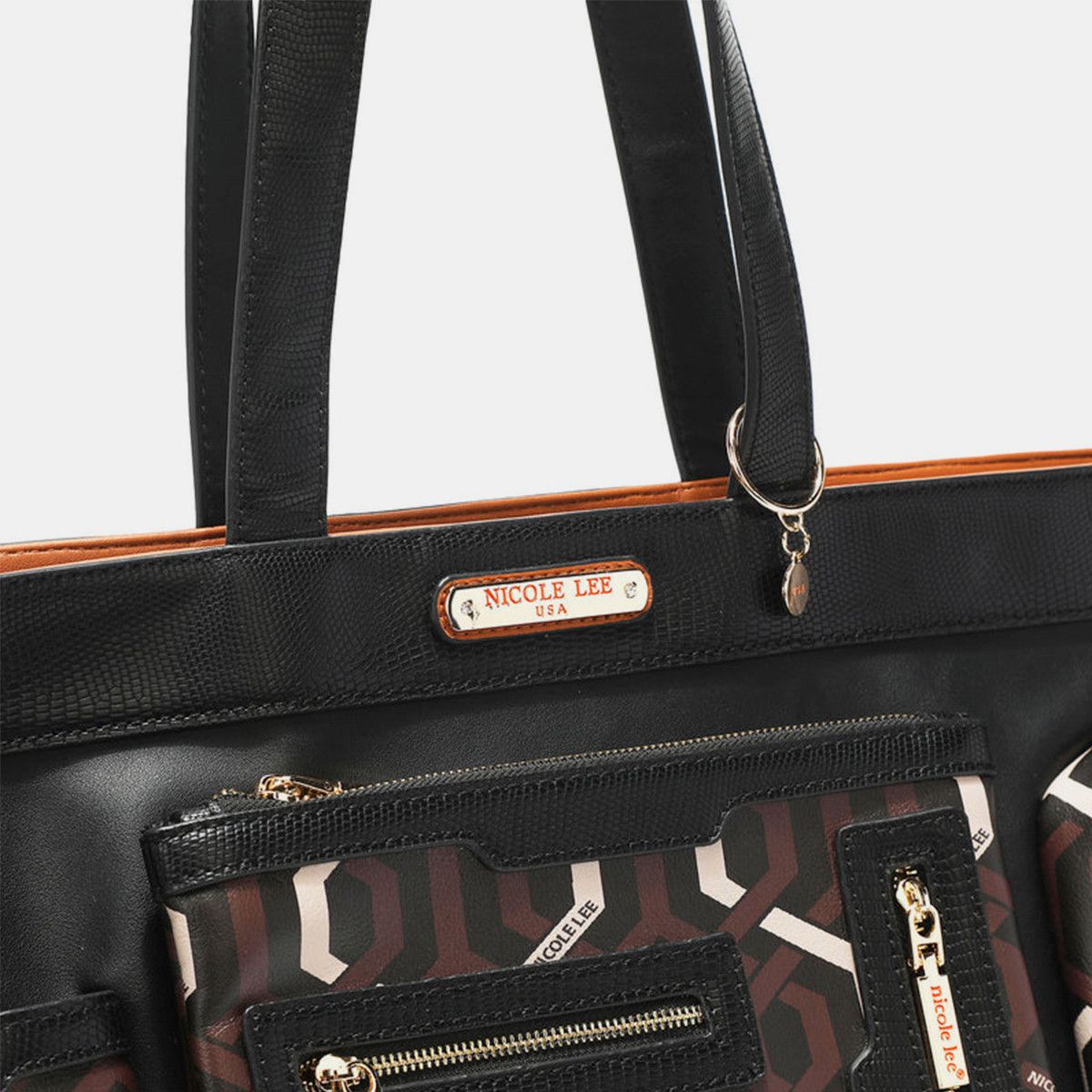 Other Nicole Lee USA Geometric Pattern Large Handbag Size ONE SIZE - 6 Thumbnail