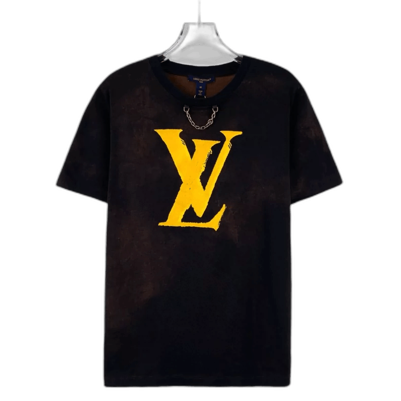 Louis Vuitton Louis Vuitton Brown Logo Print Cotton TShirt-2506 Size US M / EU 48-50 / 2 - 1 Thumbnail
