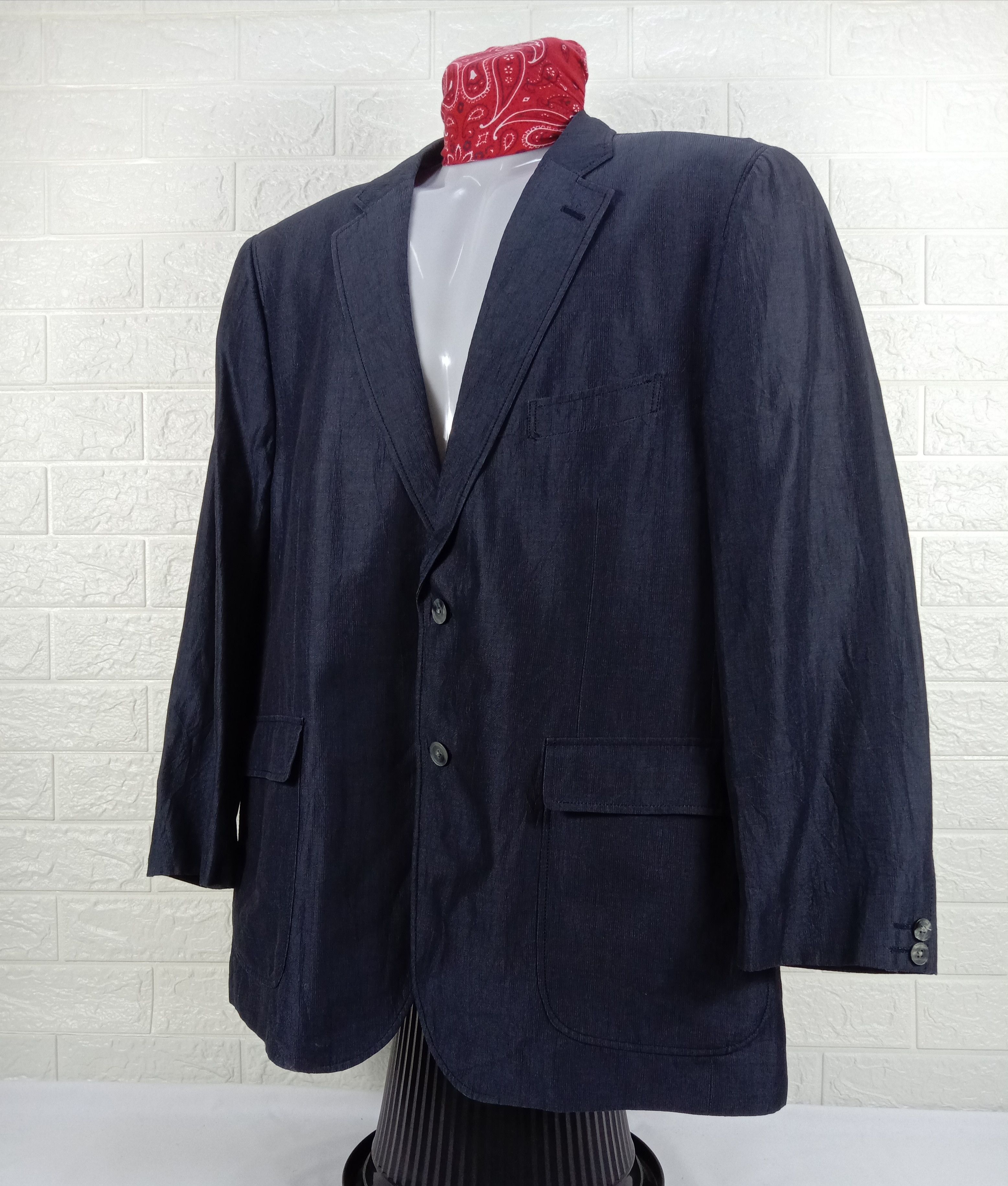Kansai Yamamoto Vintage Kansai Yamamoto Homme Coat Blazer Jacket Size US XL / EU 56 / 4 - 3 Thumbnail