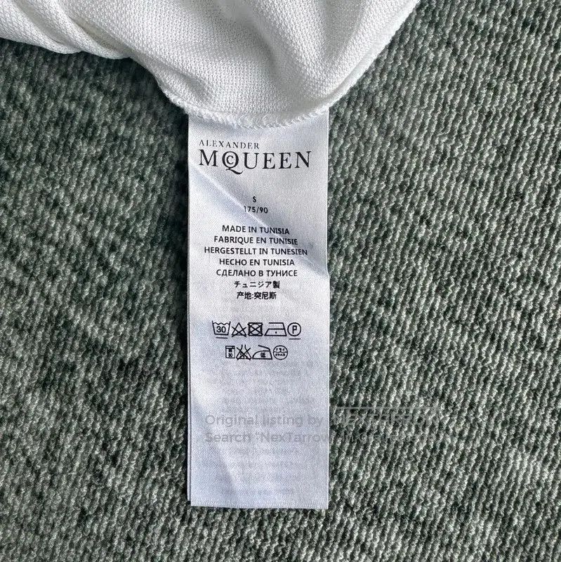 Alexander McQueen Alexander McQueen White Cotton Short Sleeve Polo . Size US S / EU 44-46 / 1 - 6 Thumbnail