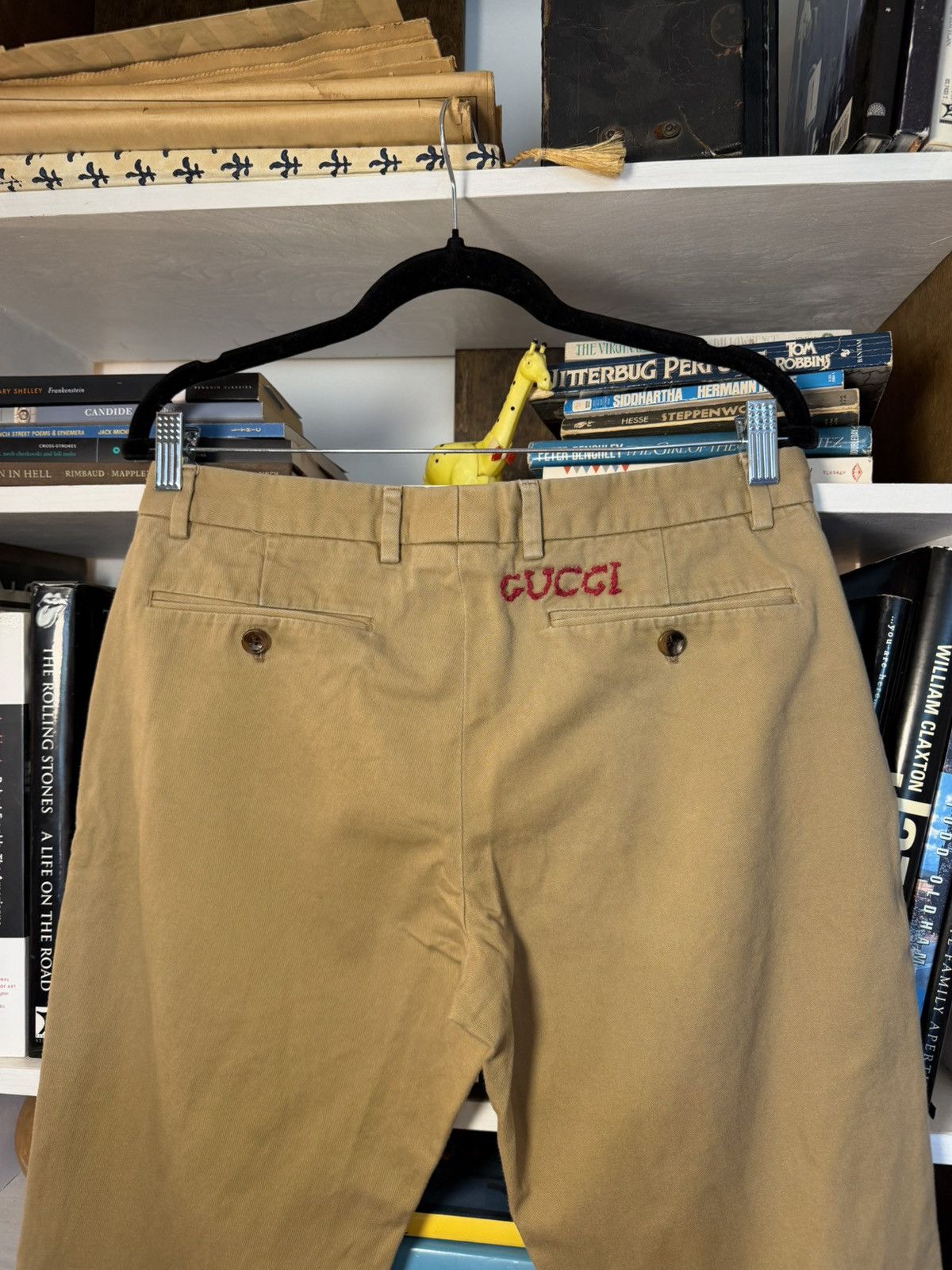 Gucci Gucci embroidered chino pants Size US 31 - 4 Thumbnail