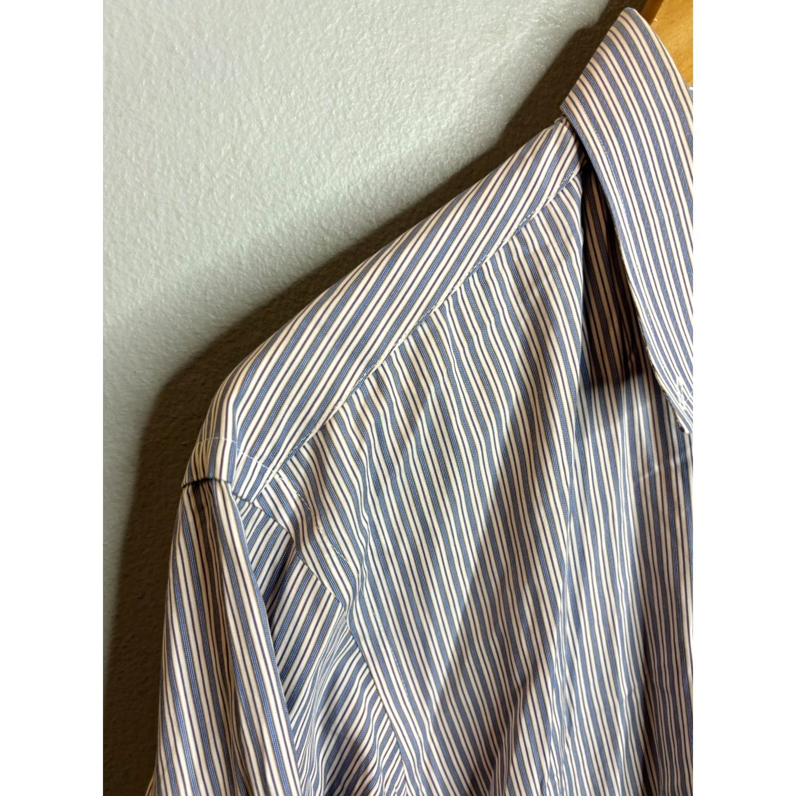 Vintage Gitman Bros Shirt Button Down Long Sleeve 17.5 USA Pinstripe 952 Size US XXL / EU 58 / 5 - 2 Thumbnail