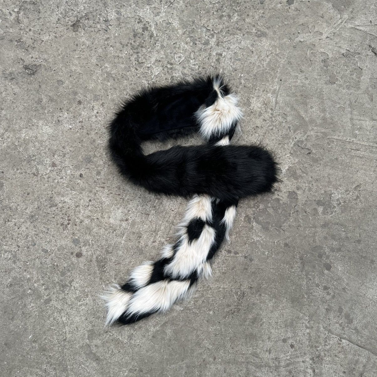 Number (N)ine Vintage Japanese Style Scarf Punk Gothic Faux Fur Y2K 00s Size ONE SIZE - 1 Thumbnail