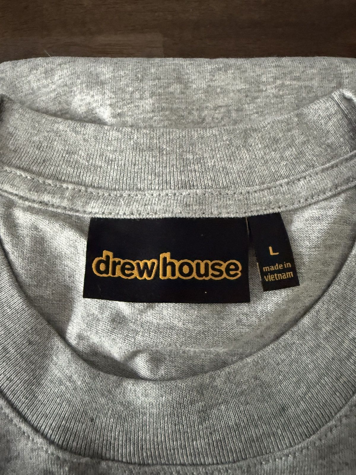 Drew House Drew House Long Sleeve Hug tee Heather grey Size US L / EU 52-54 / 3 - 5 Thumbnail